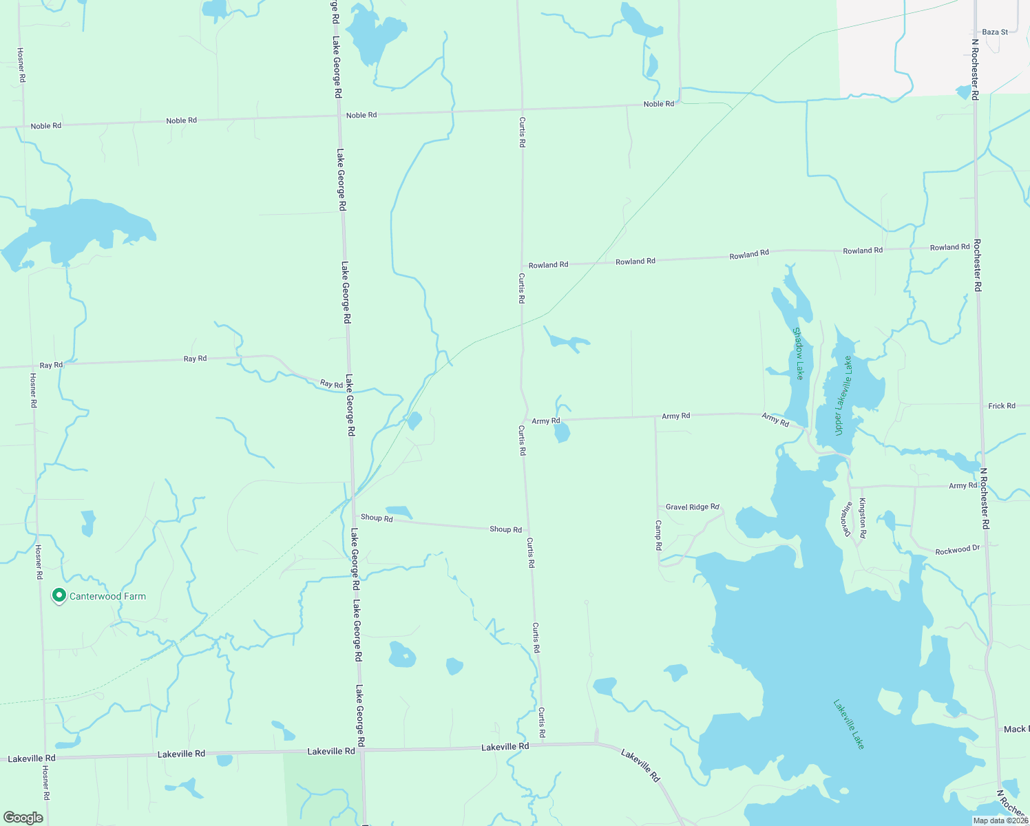 map of restaurants, bars, coffee shops, grocery stores, and more near 3035 Curtis Rd in Leonard