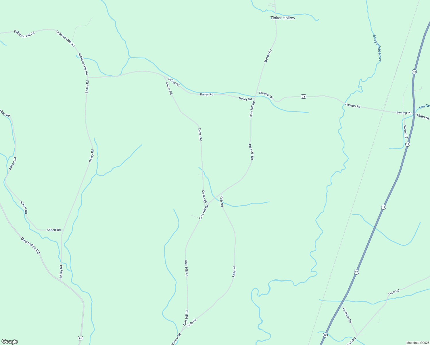 map of restaurants, bars, coffee shops, grocery stores, and more near 3275 Cole Hill Road in Hubbardsville