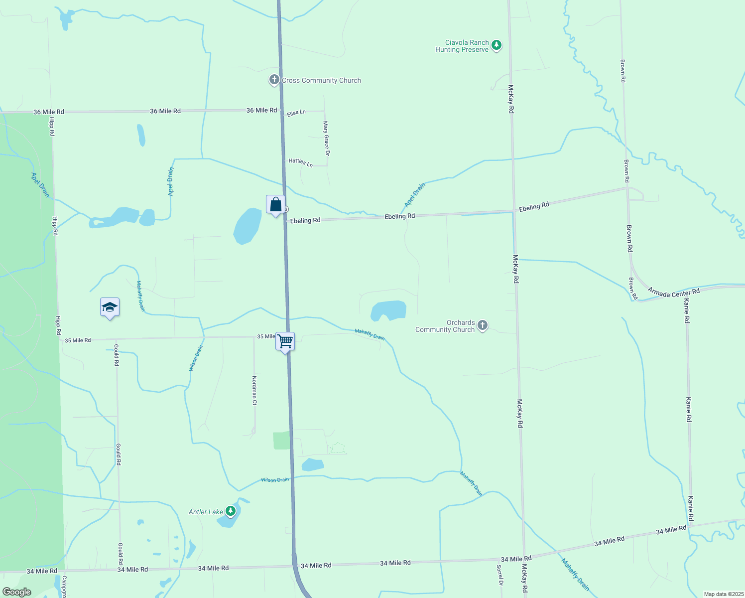 12308 Bugle Lake Drive, Bruce Township MI Walk Score