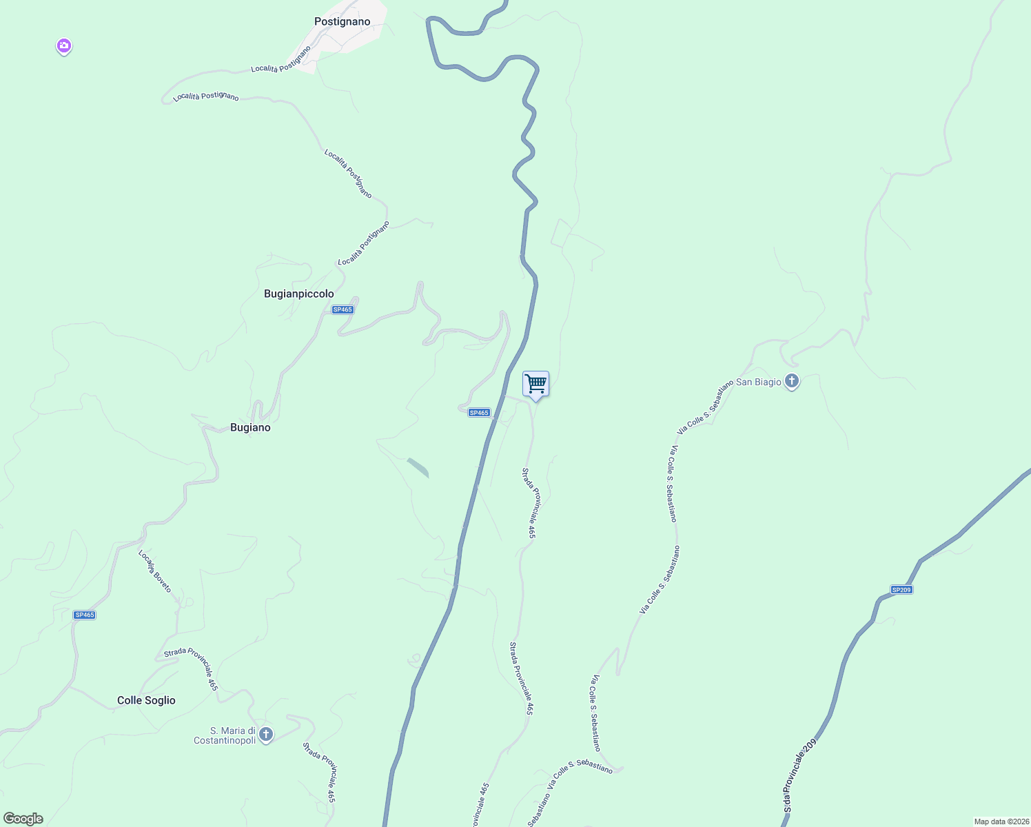 map of restaurants, bars, coffee shops, grocery stores, and more near in Provincia di Perugia