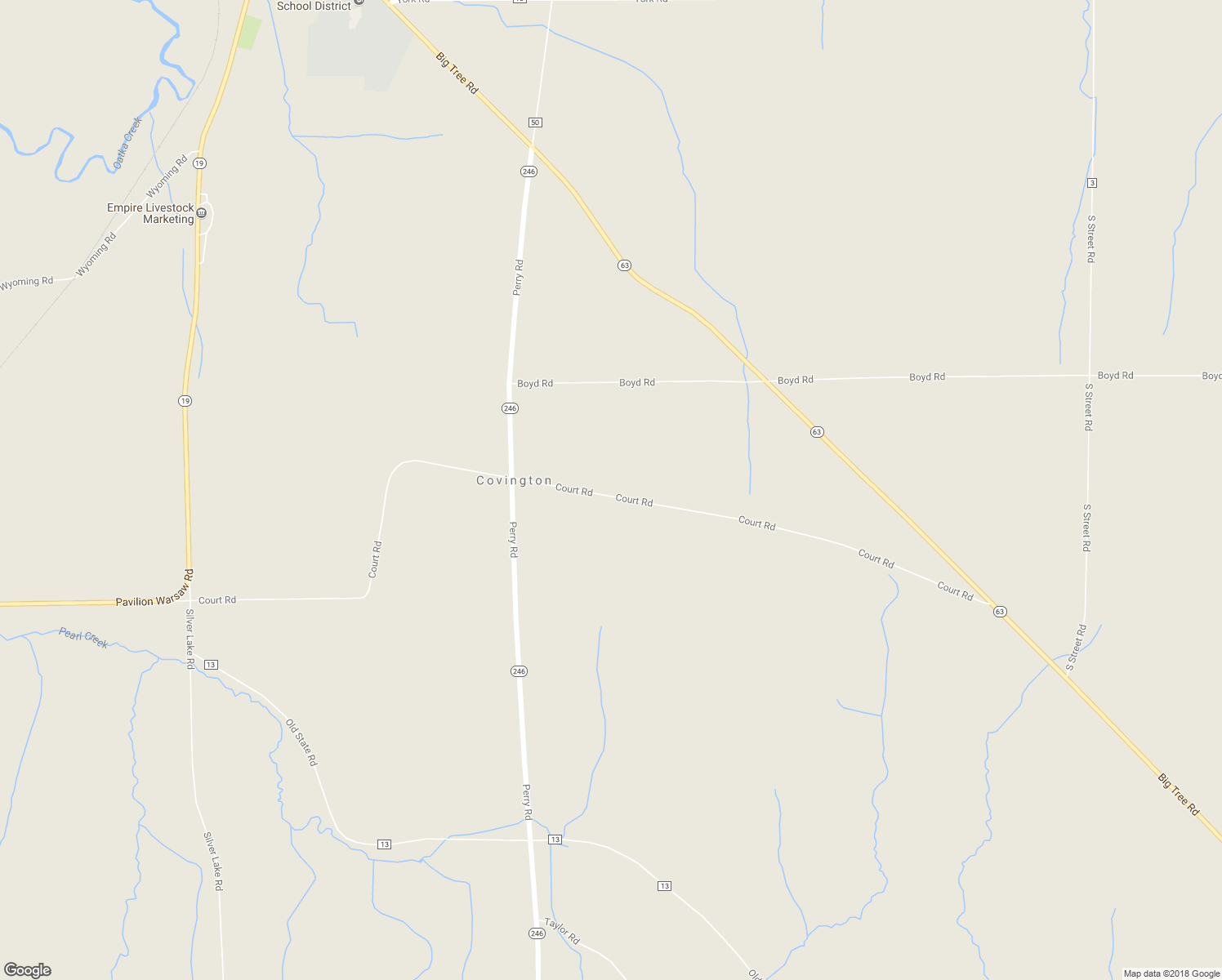 map of restaurants, bars, coffee shops, grocery stores, and more near 7209 Court Road in Pavilion