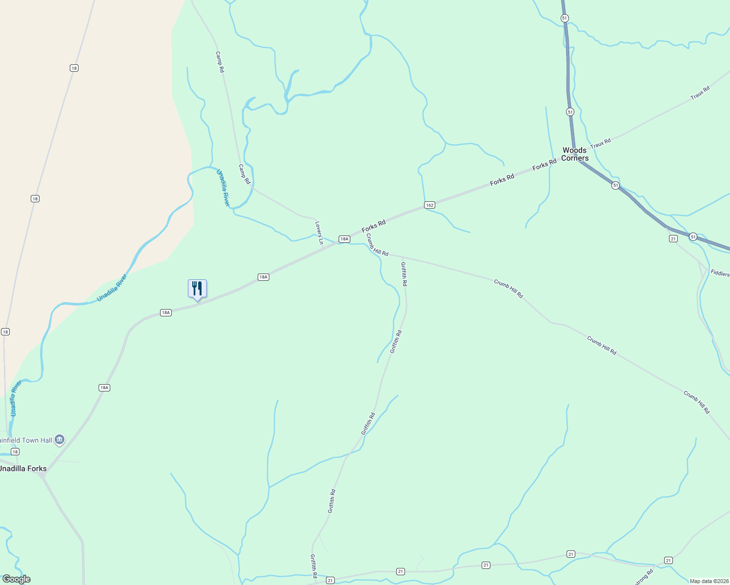 map of restaurants, bars, coffee shops, grocery stores, and more near 605 Crumb Hill Road in West Winfield
