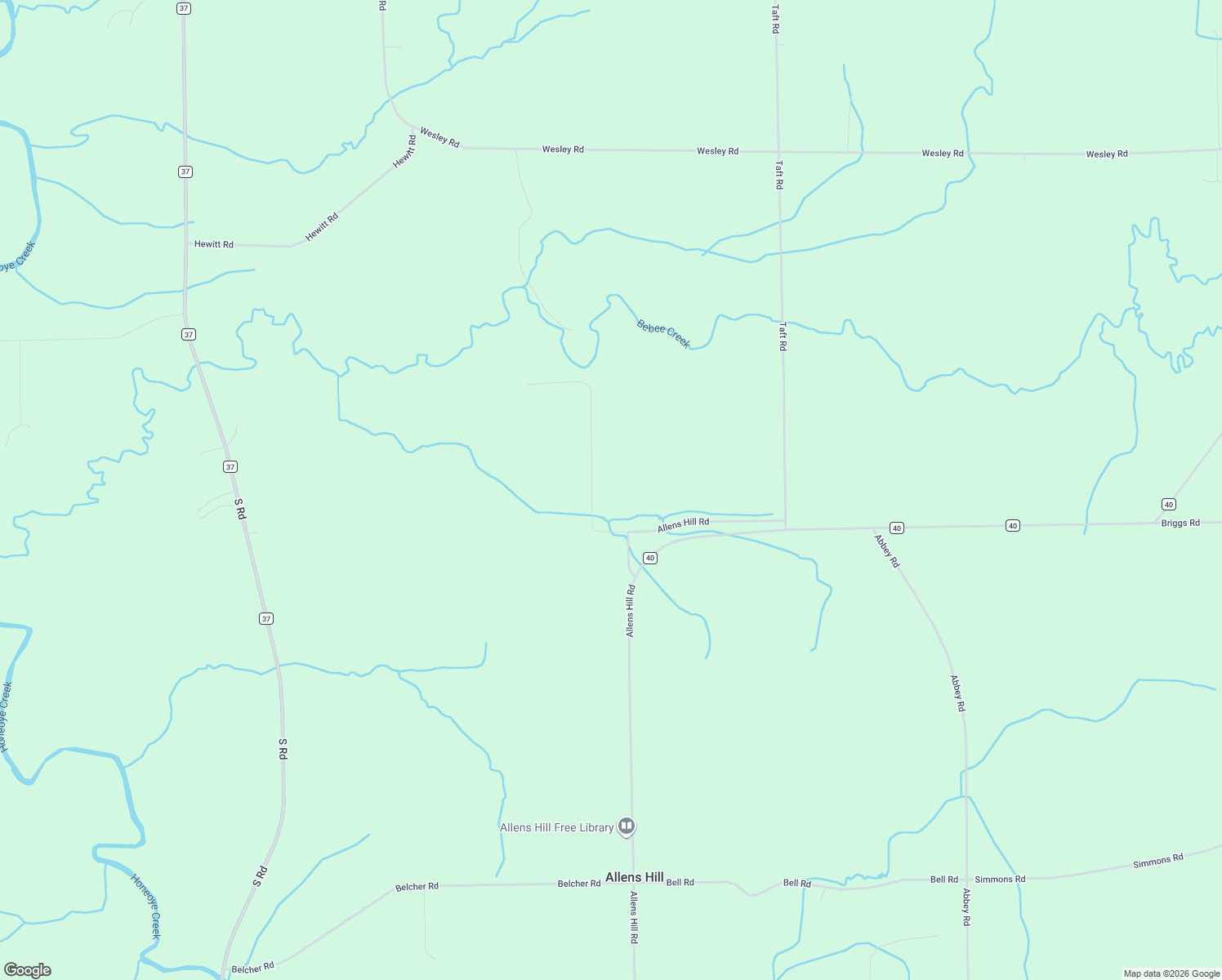 map of restaurants, bars, coffee shops, grocery stores, and more near 3545 LaFevre Road in Bloomfield
