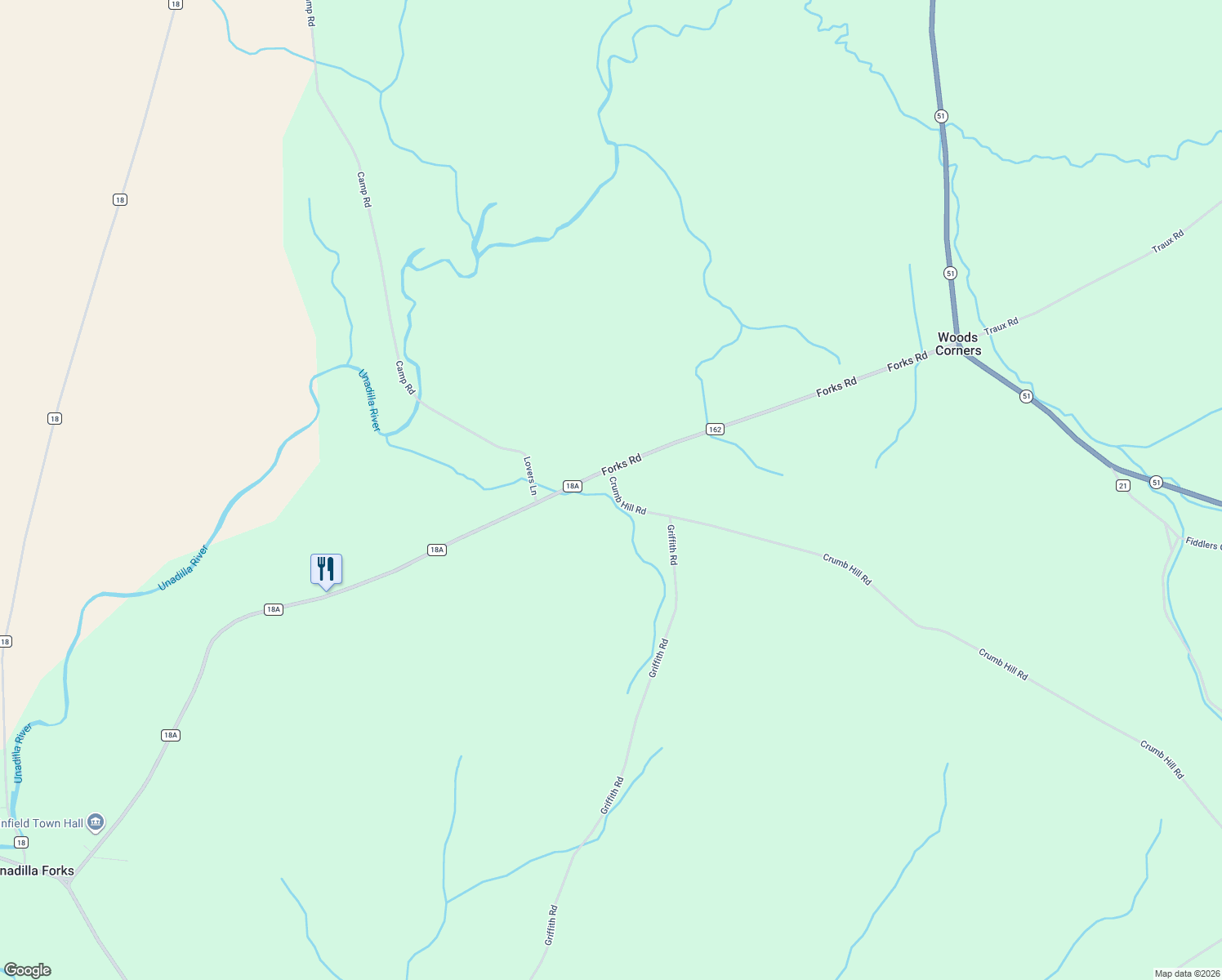 map of restaurants, bars, coffee shops, grocery stores, and more near 605 Crumb Hill Road in West Winfield
