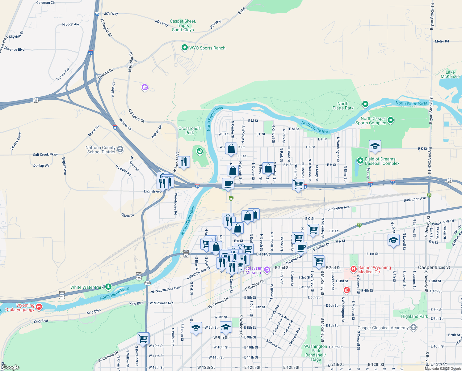 755 North Center Street, Casper WY Walk Score