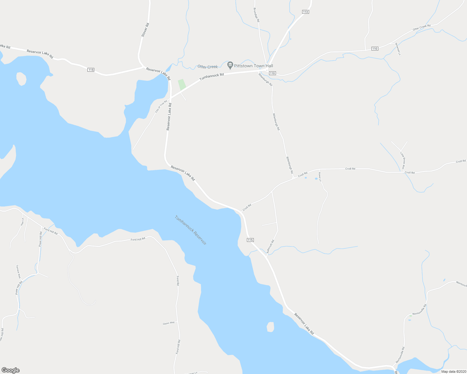 map of restaurants, bars, coffee shops, grocery stores, and more near 5 Croll Road in Valley Falls
