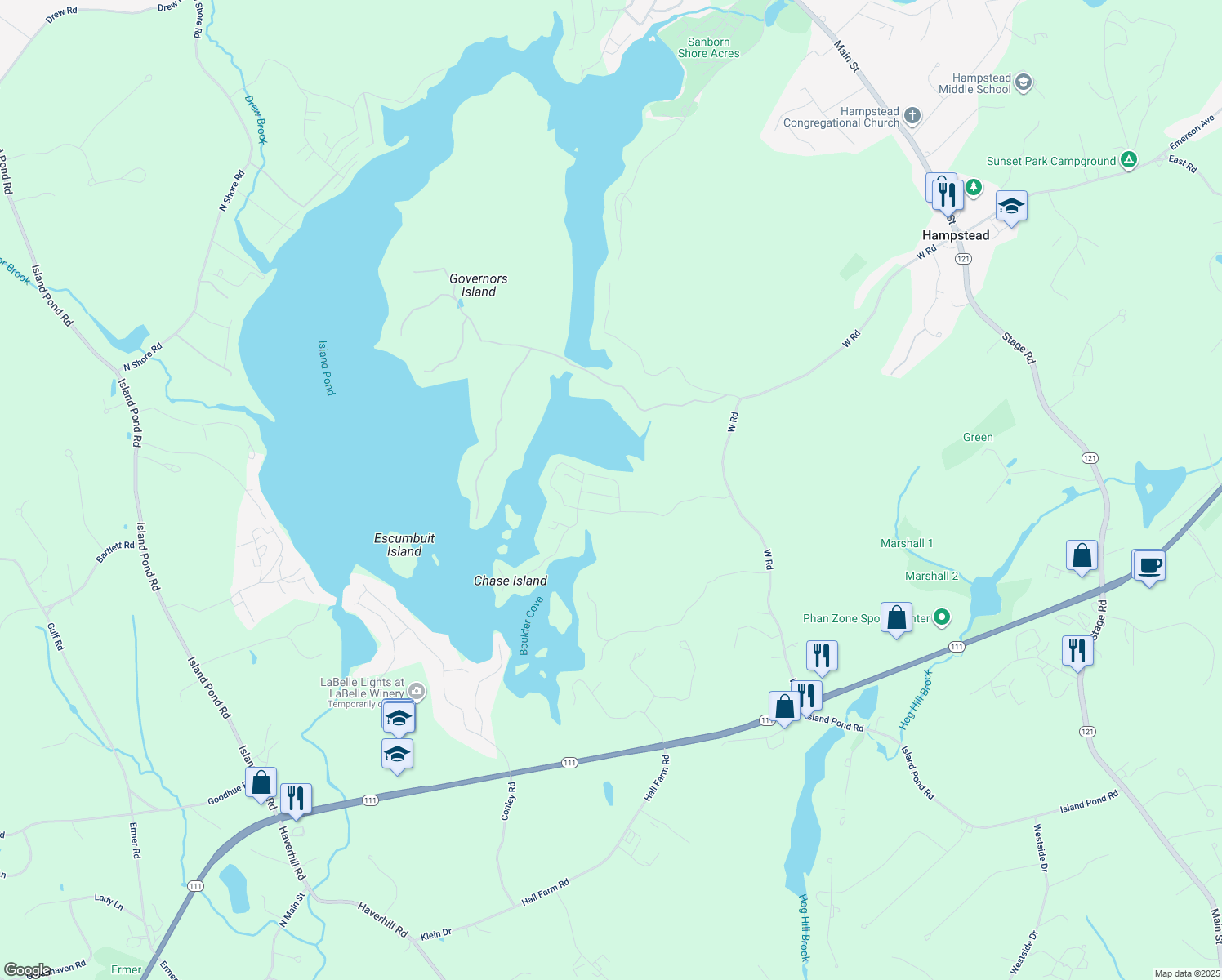 2 Ledge Road, Atkinson NH Walk Score