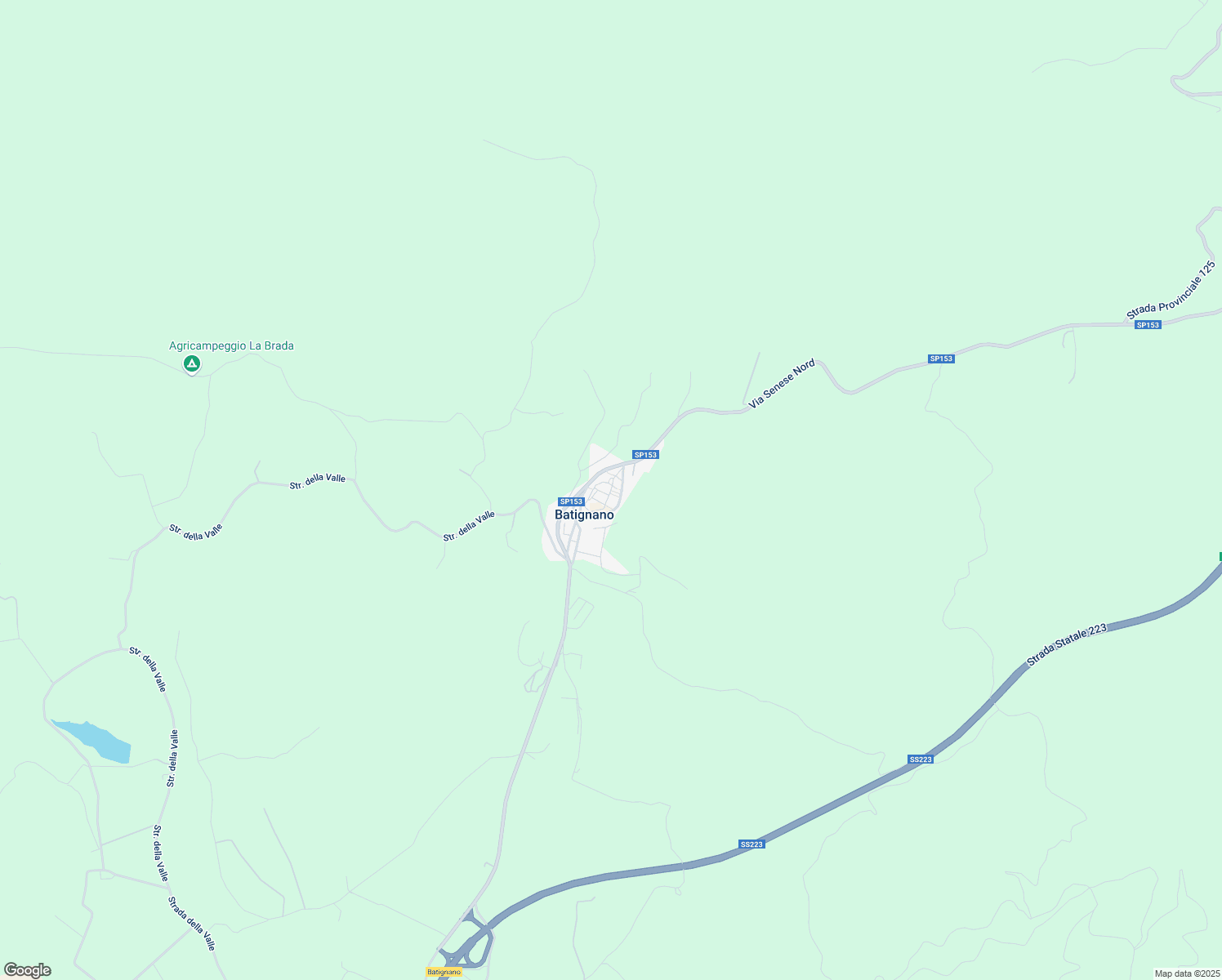 map of restaurants, bars, coffee shops, grocery stores, and more near 45 Via Di Mezzo in Batignano
