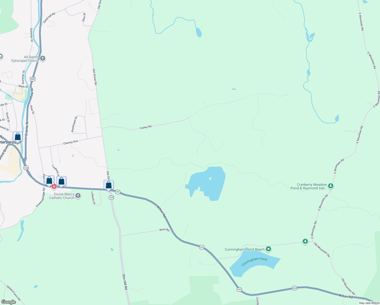 map of restaurants, bars, coffee shops, grocery stores, and more near in Peterborough