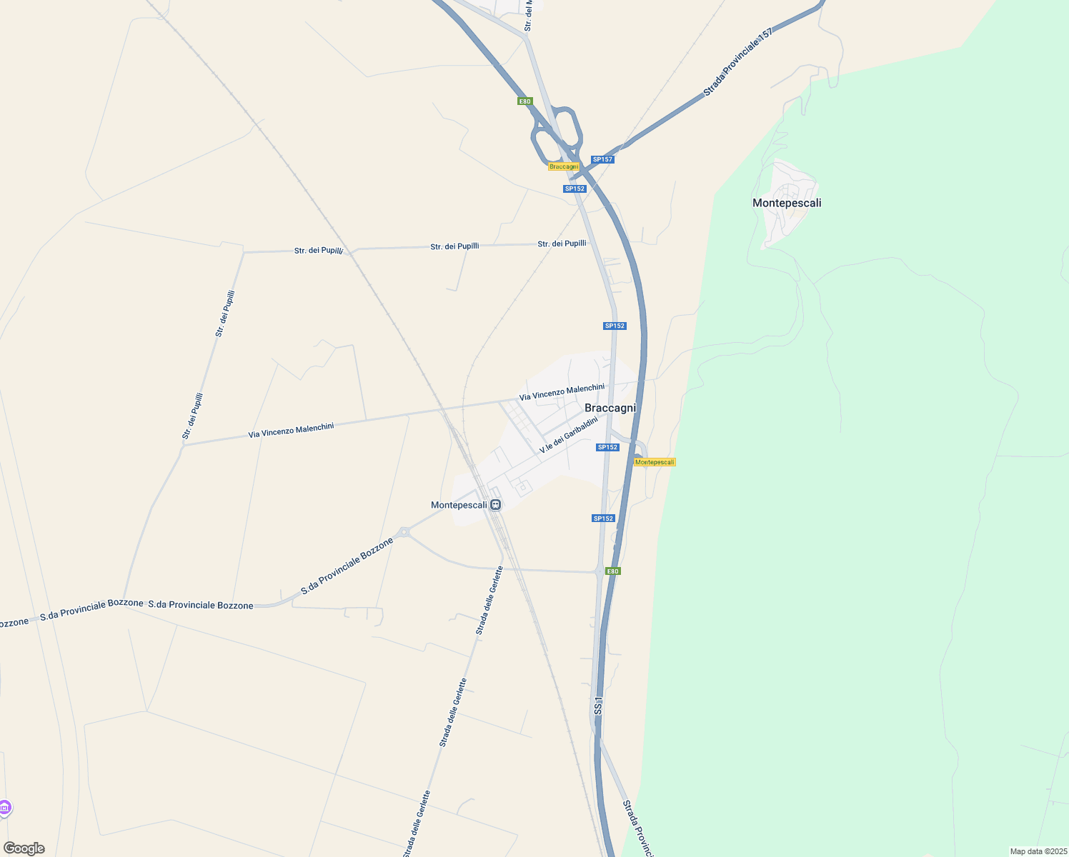map of restaurants, bars, coffee shops, grocery stores, and more near 21 Via Giuseppe Andreoli in Grosseto