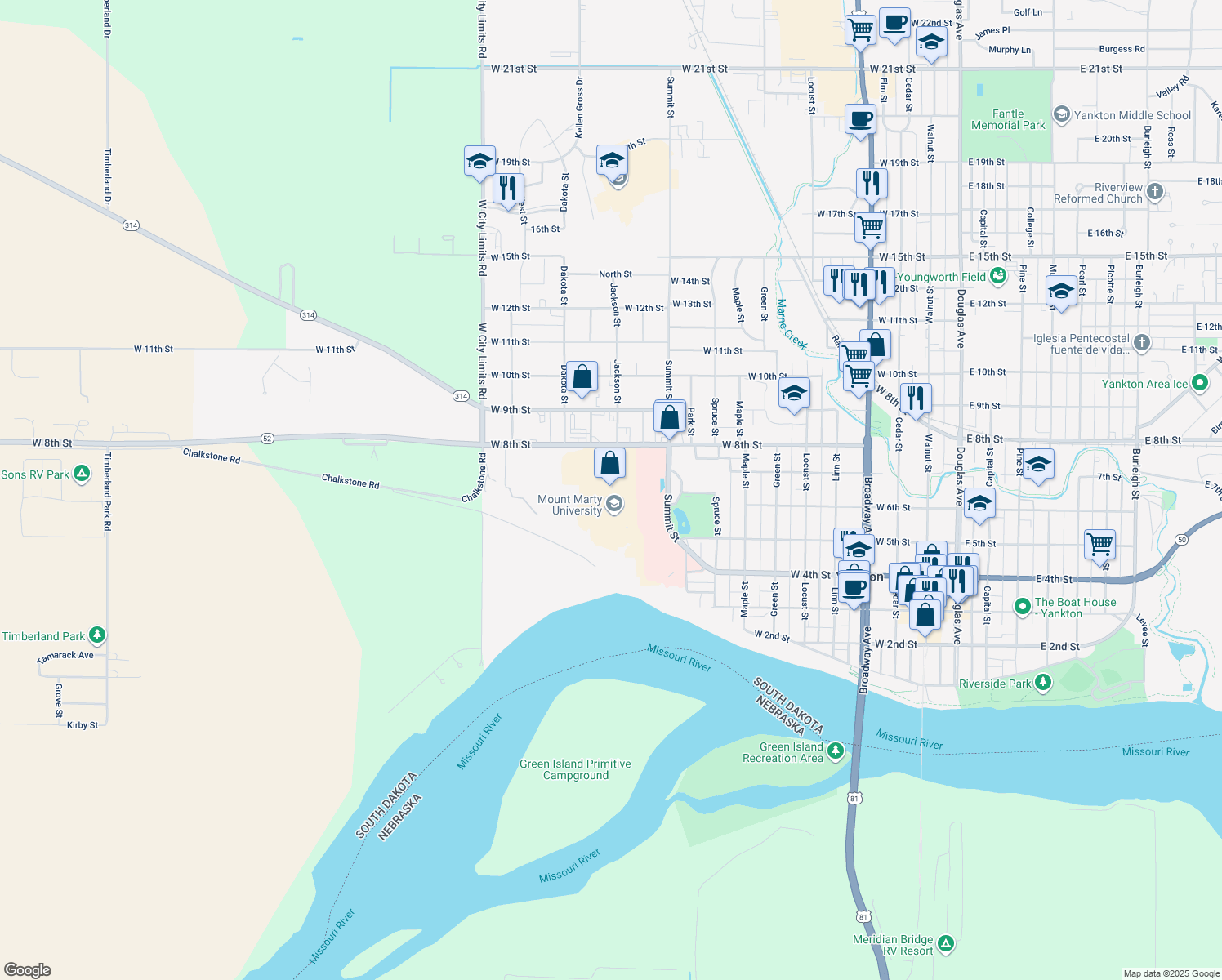 1105 West 8th Street, Yankton SD Walk Score