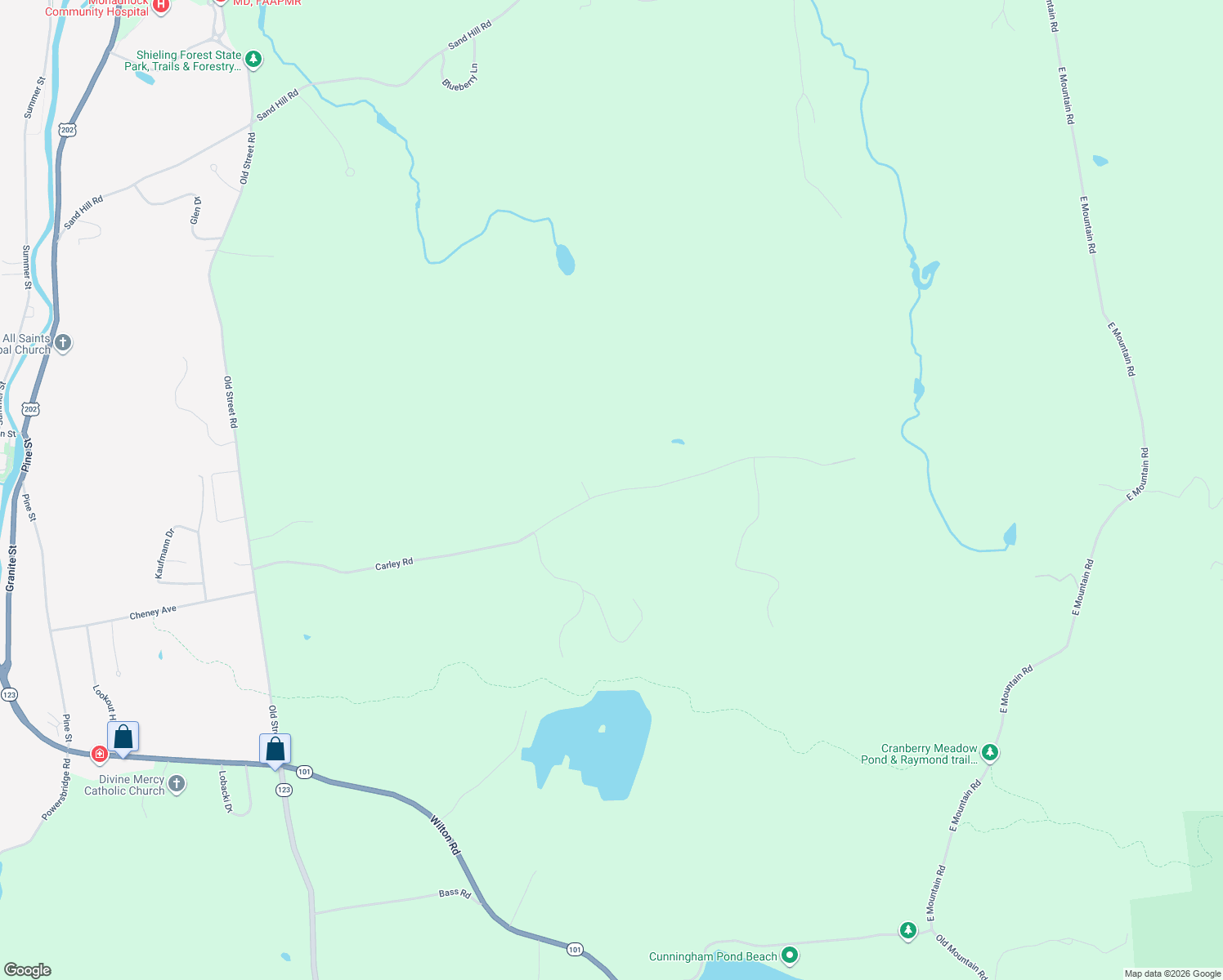 map of restaurants, bars, coffee shops, grocery stores, and more near 207 Carley Road in Peterborough