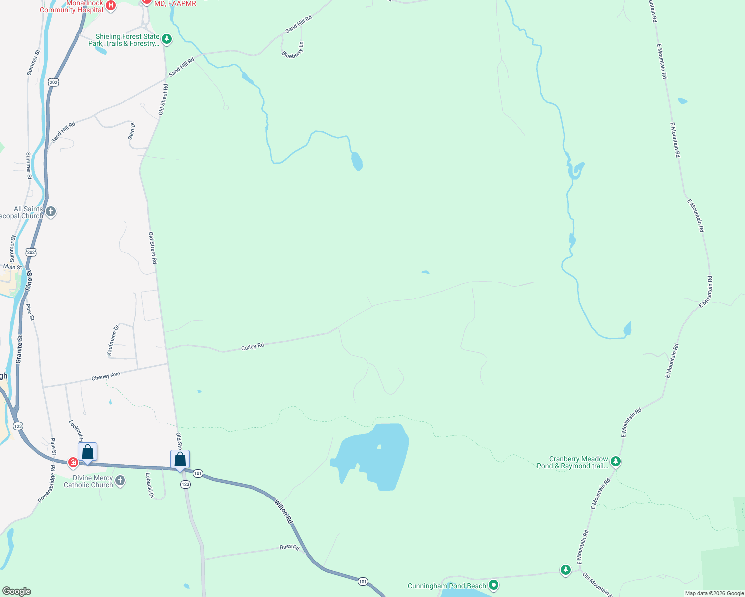 map of restaurants, bars, coffee shops, grocery stores, and more near 207 Carley Road in Peterborough