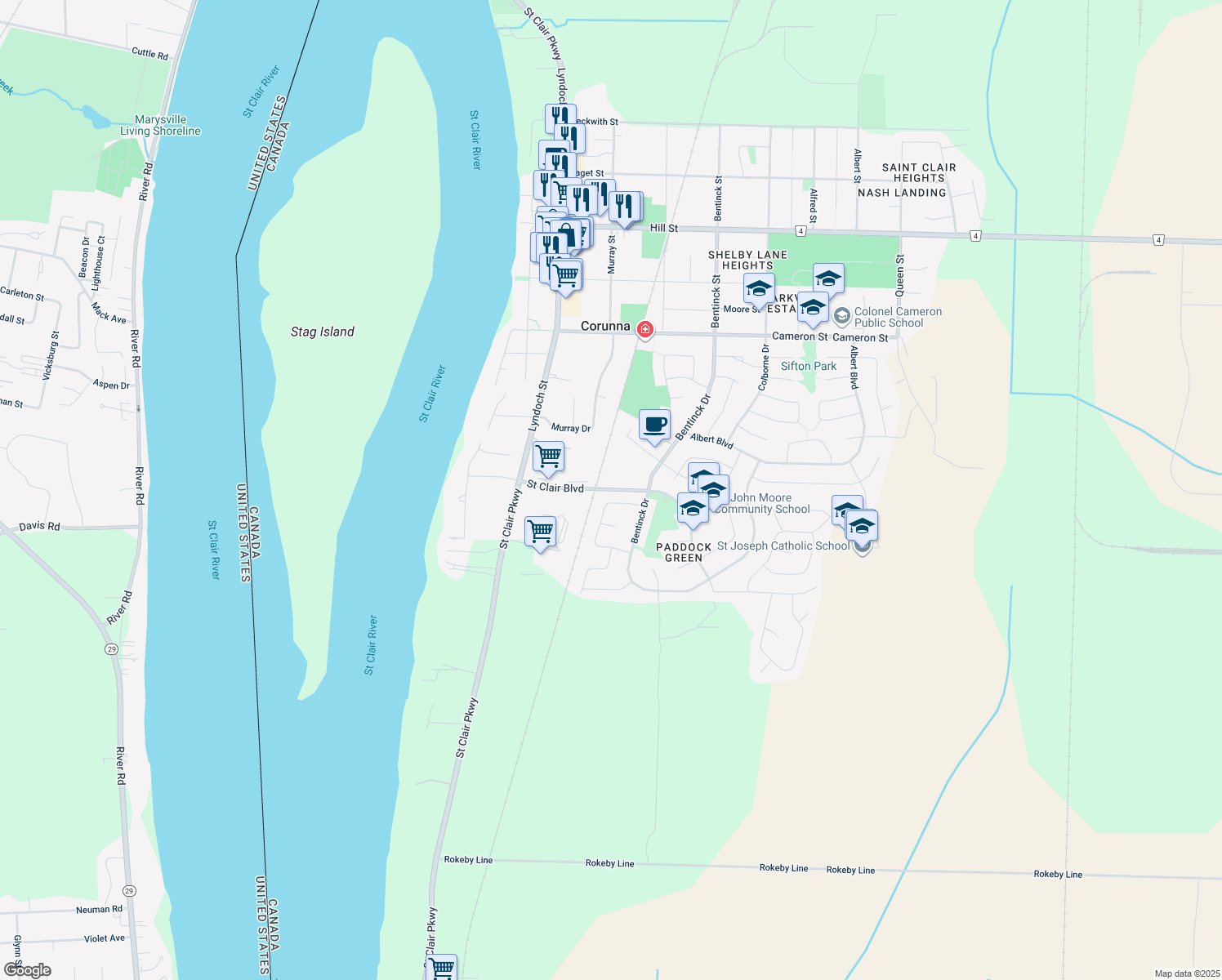 591 Maple Drive, Corunna ON Walk Score