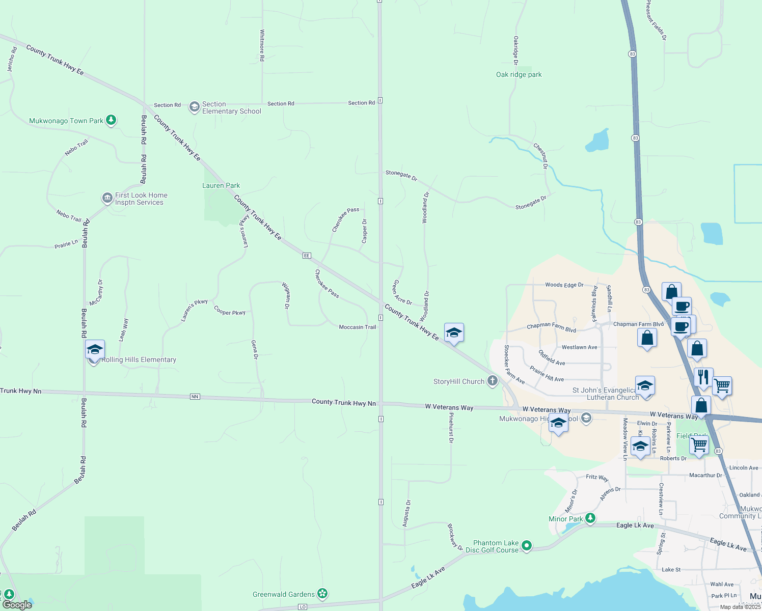 County Road I, Mukwonago WI Walk Score