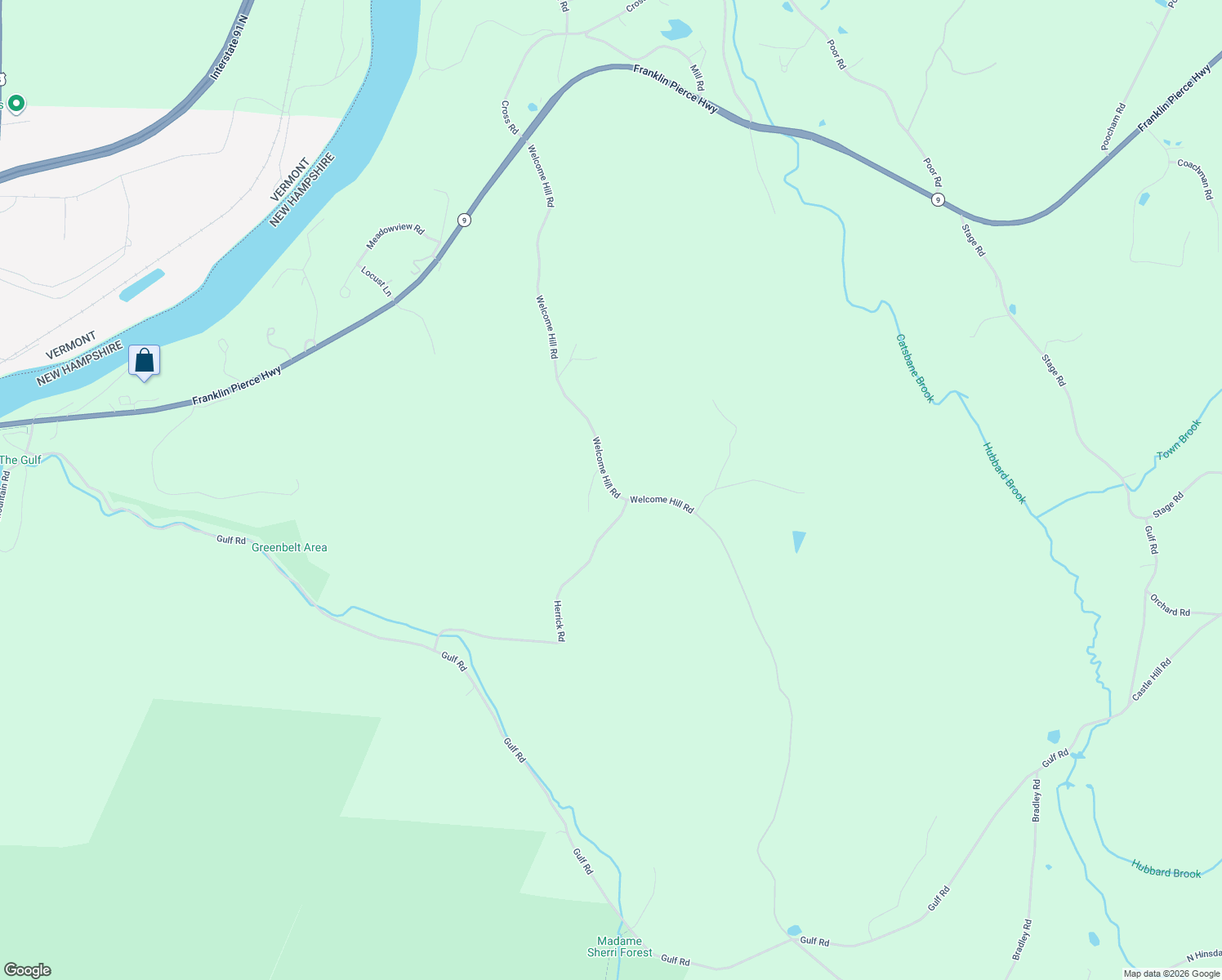 map of restaurants, bars, coffee shops, grocery stores, and more near 305 Welcome Hill Road in Chesterfield