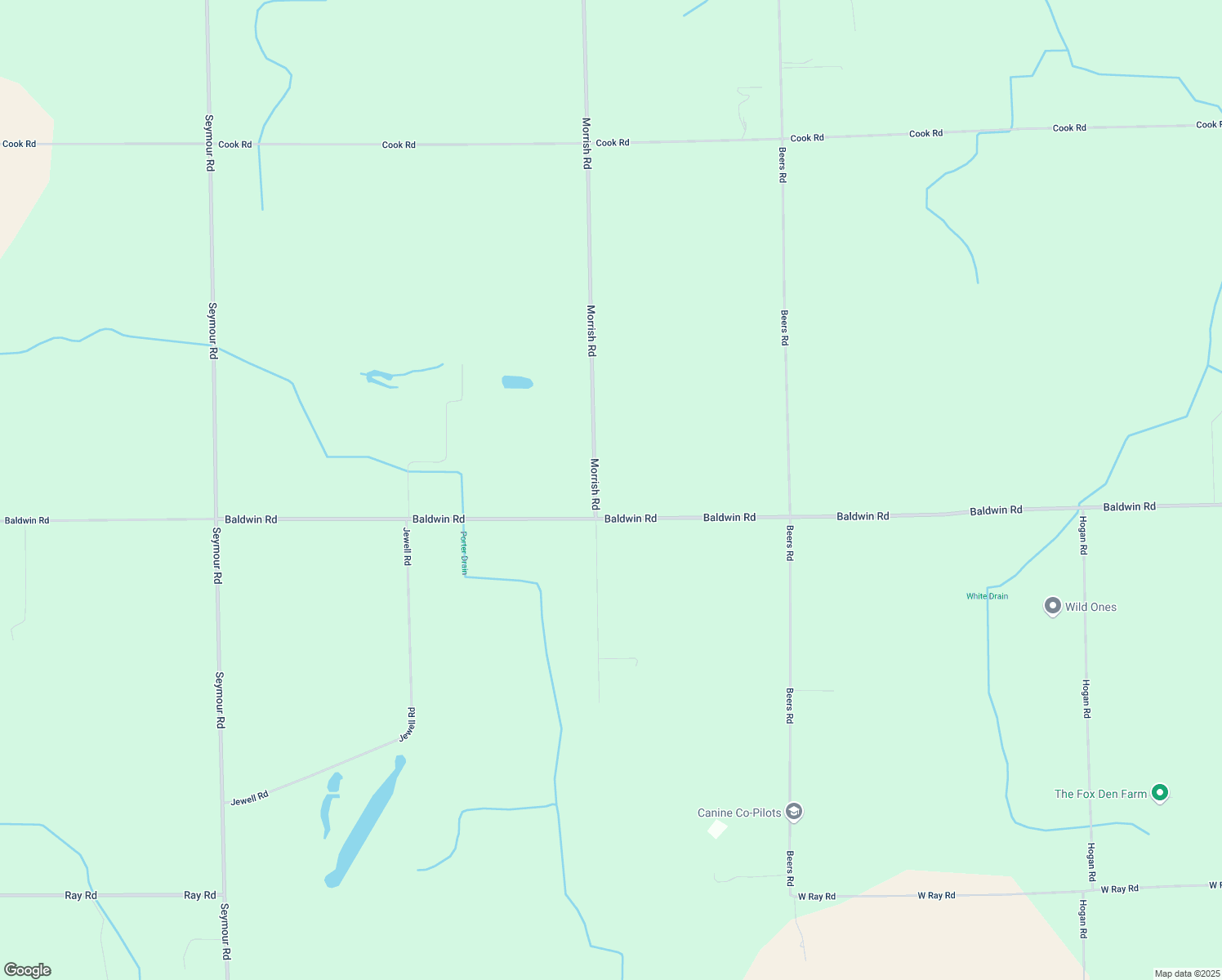 map of restaurants, bars, coffee shops, grocery stores, and more near 9489 Morrish Road in Swartz Creek