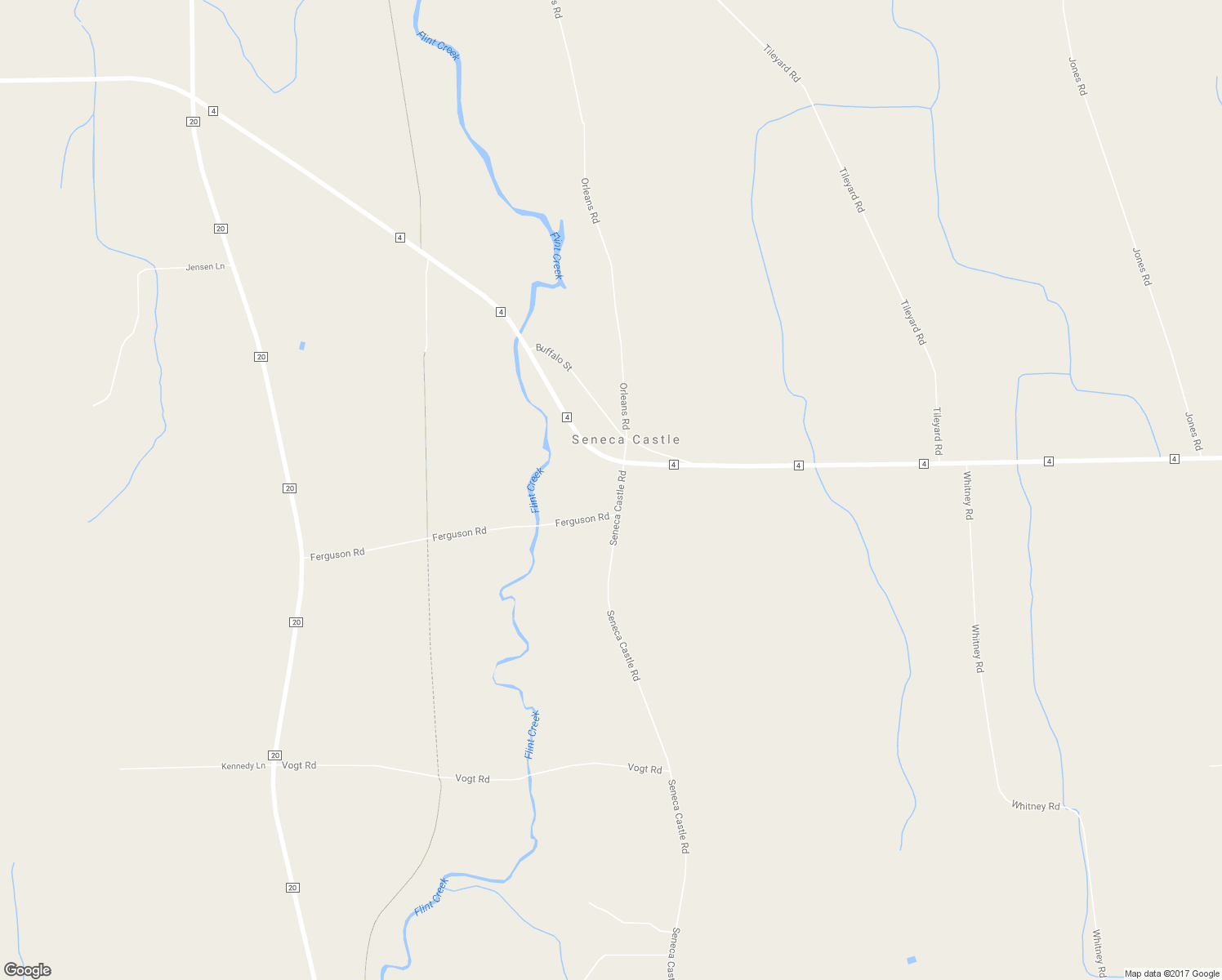 map of restaurants, bars, coffee shops, grocery stores, and more near 3028 Seneca Castle Road in Stanley