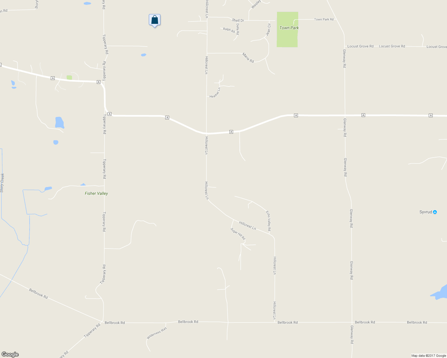 map of restaurants, bars, coffee shops, grocery stores, and more near 596 Hillcrest Lane in Brooklyn