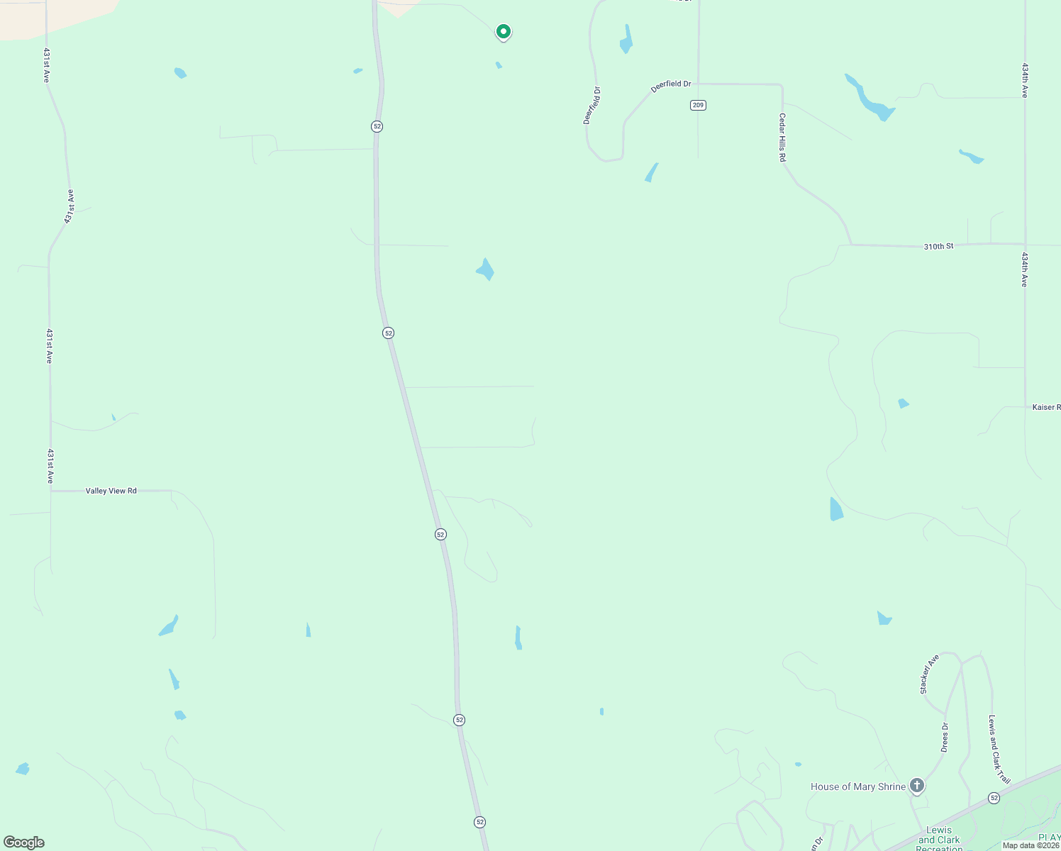 map of restaurants, bars, coffee shops, grocery stores, and more near 101-199 Sherwood Drive in Yankton