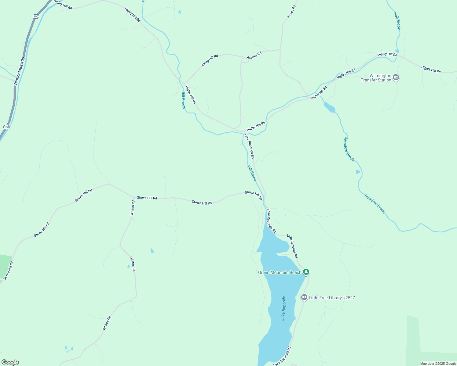 map of restaurants, bars, coffee shops, grocery stores, and more near 518 Stowe Hill Road in Wilmington