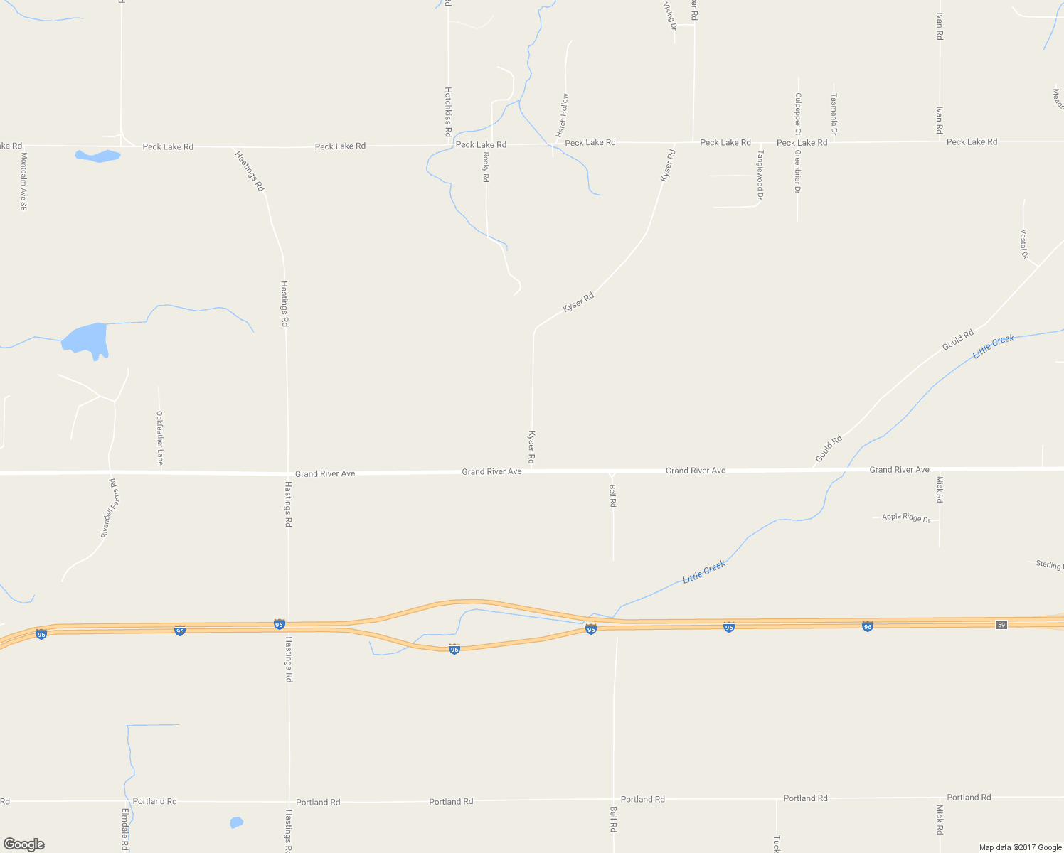 map of restaurants, bars, coffee shops, grocery stores, and more near 6890 Kyser Road in Lowell