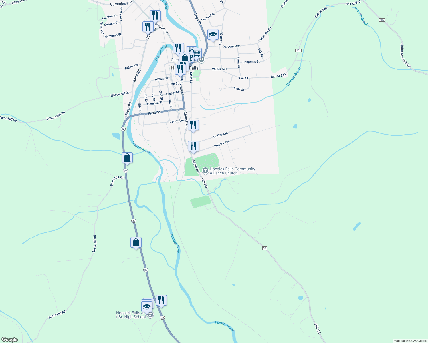 484 Hill Road, Hoosick Falls NY Walk Score