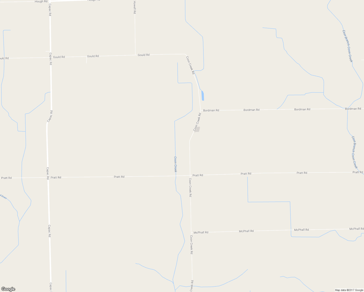 map of restaurants, bars, coffee shops, grocery stores, and more near 80475 Coon Creek Road in Armada