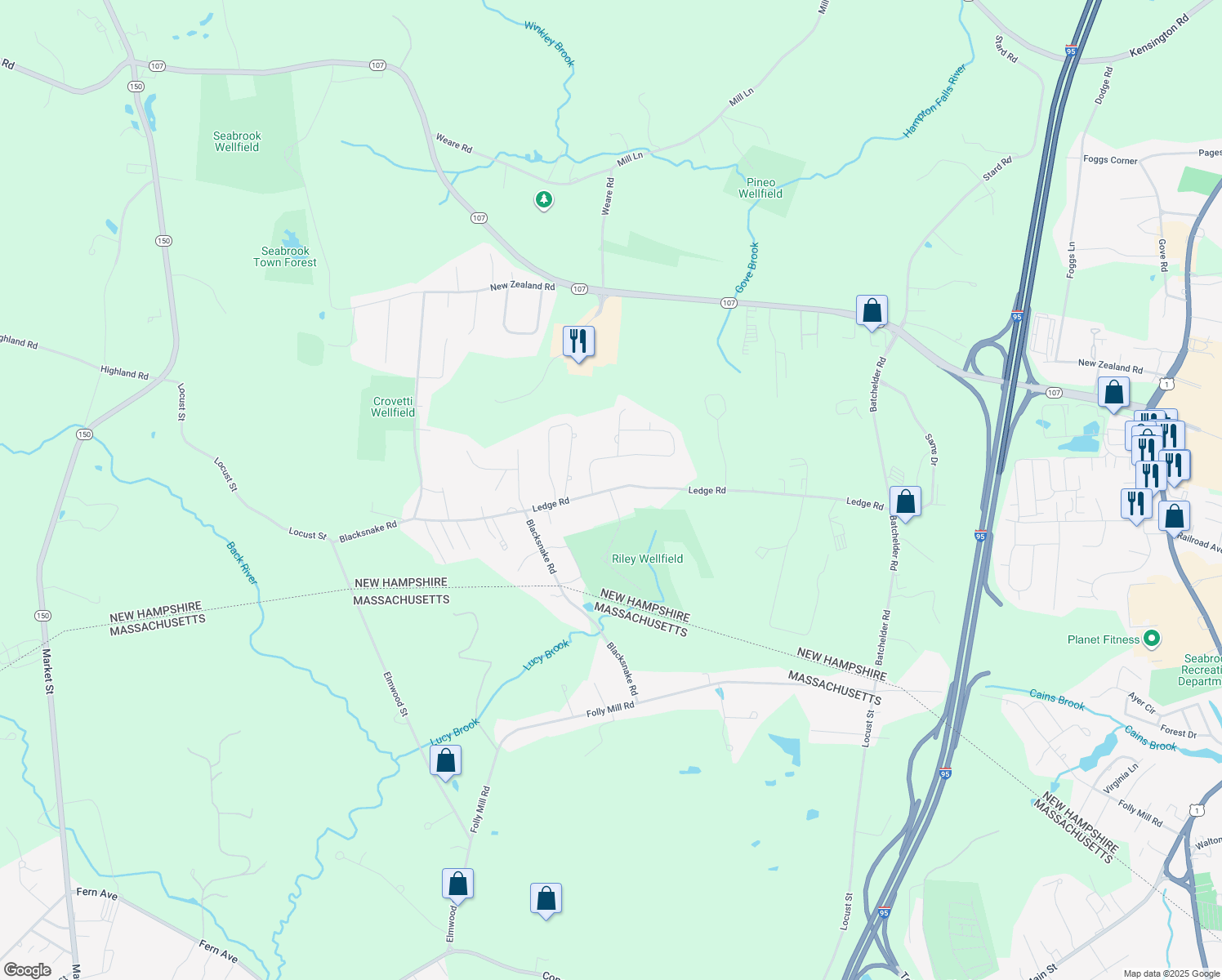 50 Ledge Road, Seabrook NH Walk Score