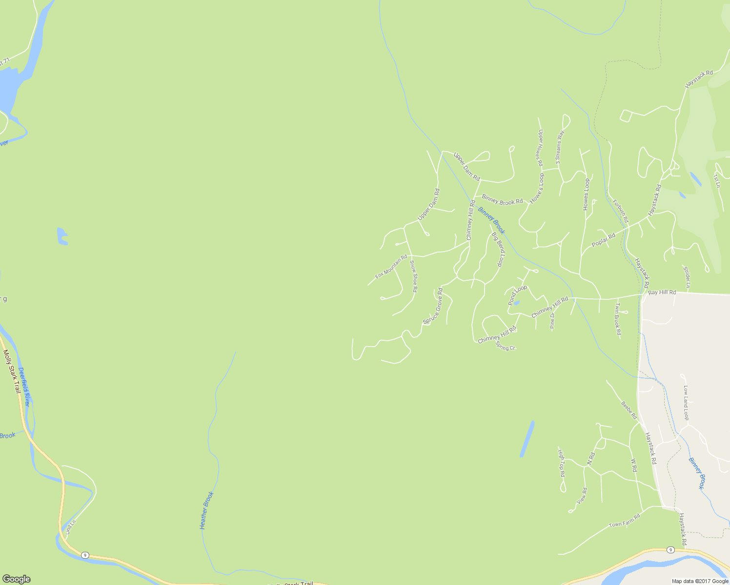 map of restaurants, bars, coffee shops, grocery stores, and more near 48 Fox Mountain Road in Wilmington