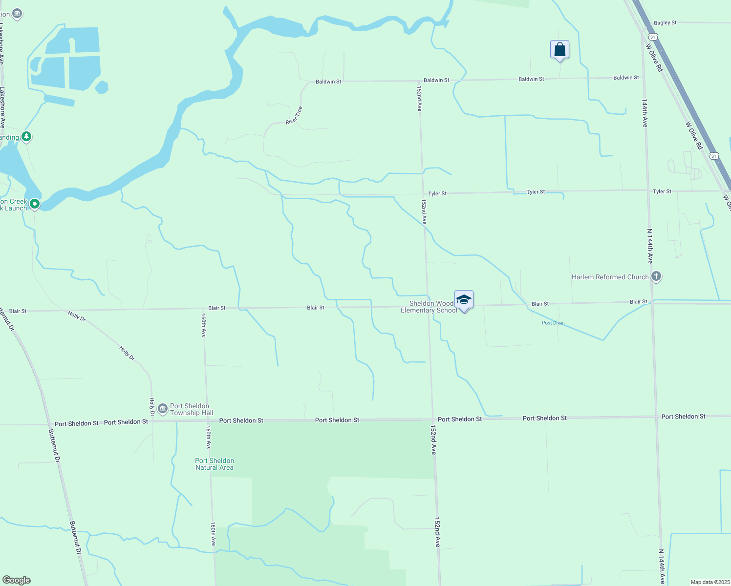 15389 Blair Street, West Olive MI Walk Score