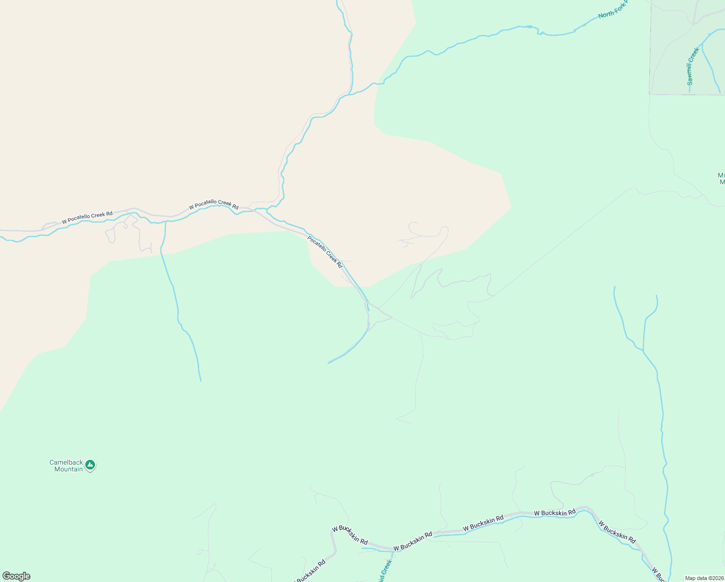 map of restaurants, bars, coffee shops, grocery stores, and more near 5334 West Moonlight Mine Road in Pocatello