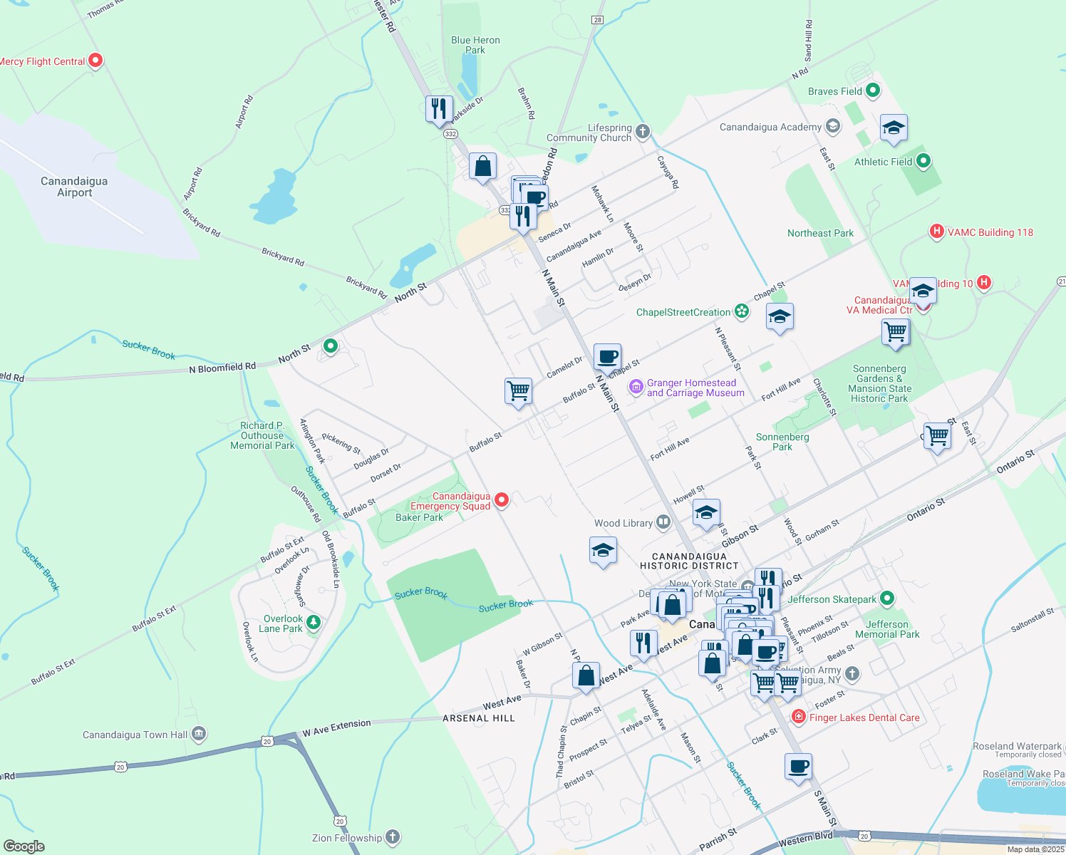 119 Buffalo Street, Canandaigua NY Walk Score