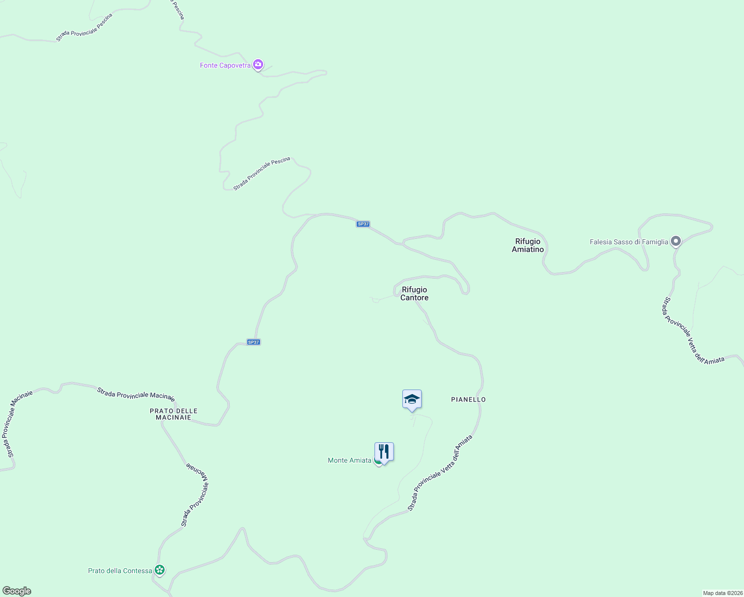 map of restaurants, bars, coffee shops, grocery stores, and more near in Province of Grosseto