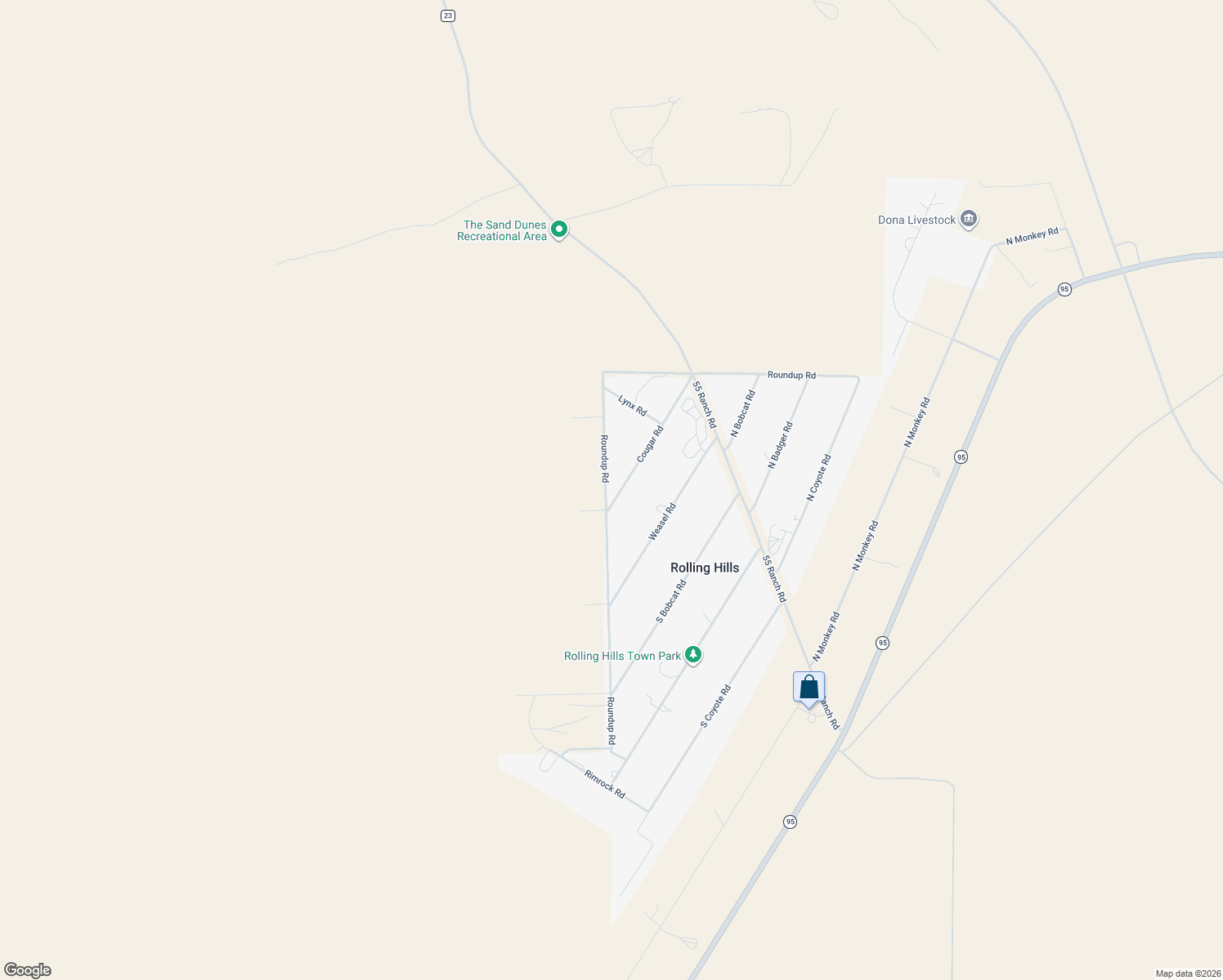 map of restaurants, bars, coffee shops, grocery stores, and more near 35 Cougar Rd in Rolling Hills
