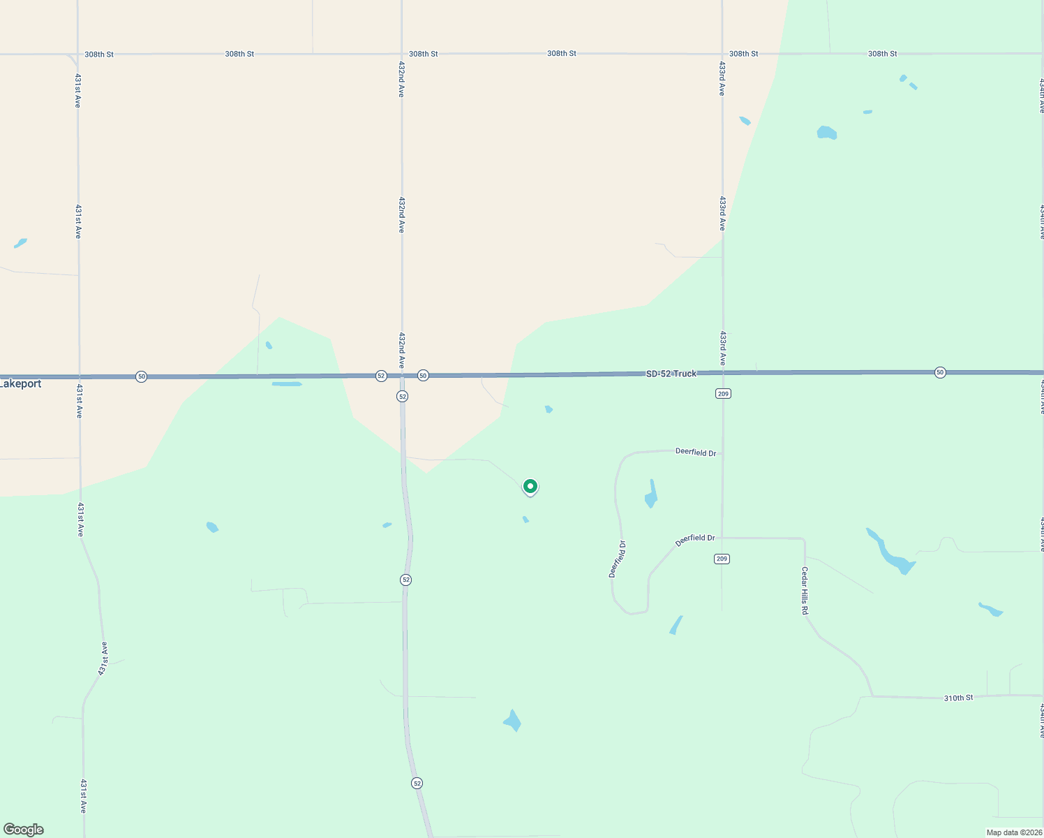 map of restaurants, bars, coffee shops, grocery stores, and more near 43225 South Dakota 50 in Yankton