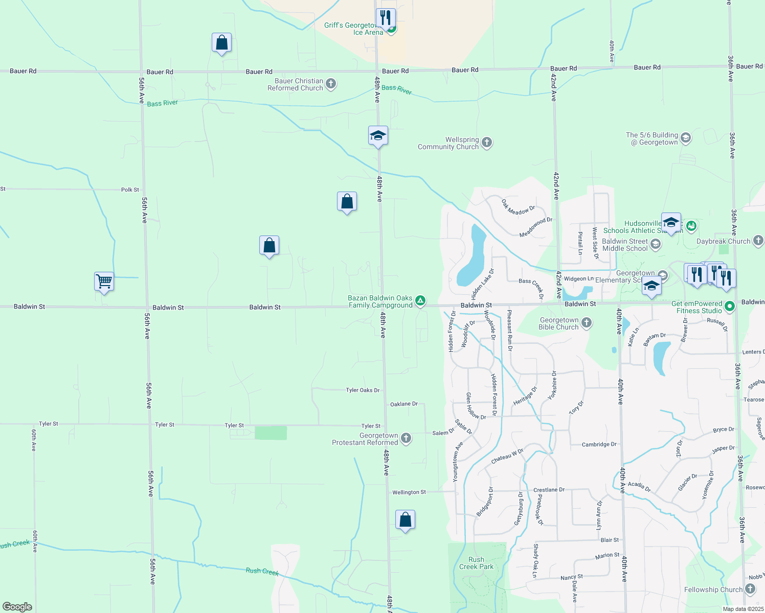 48th Ave & Baldwin St, Hudsonville MI Walk Score