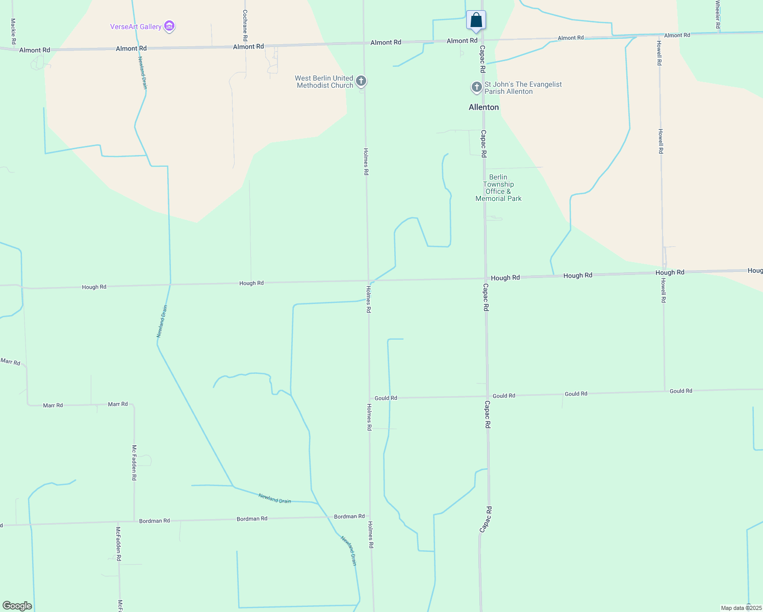 map of restaurants, bars, coffee shops, grocery stores, and more near 450 Holmes Road in Allenton