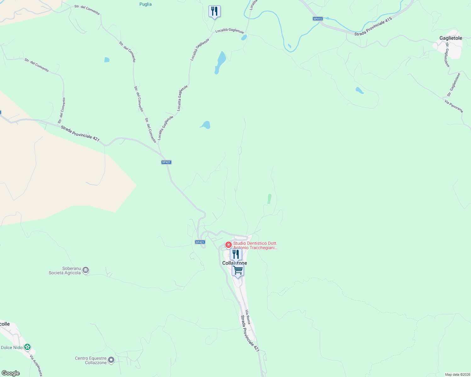 map of restaurants, bars, coffee shops, grocery stores, and more near in Province of Perugia