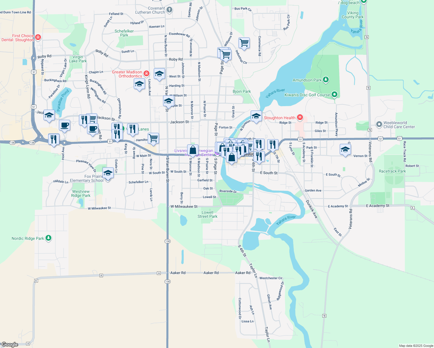 501 South Page Street, Stoughton WI Walk Score