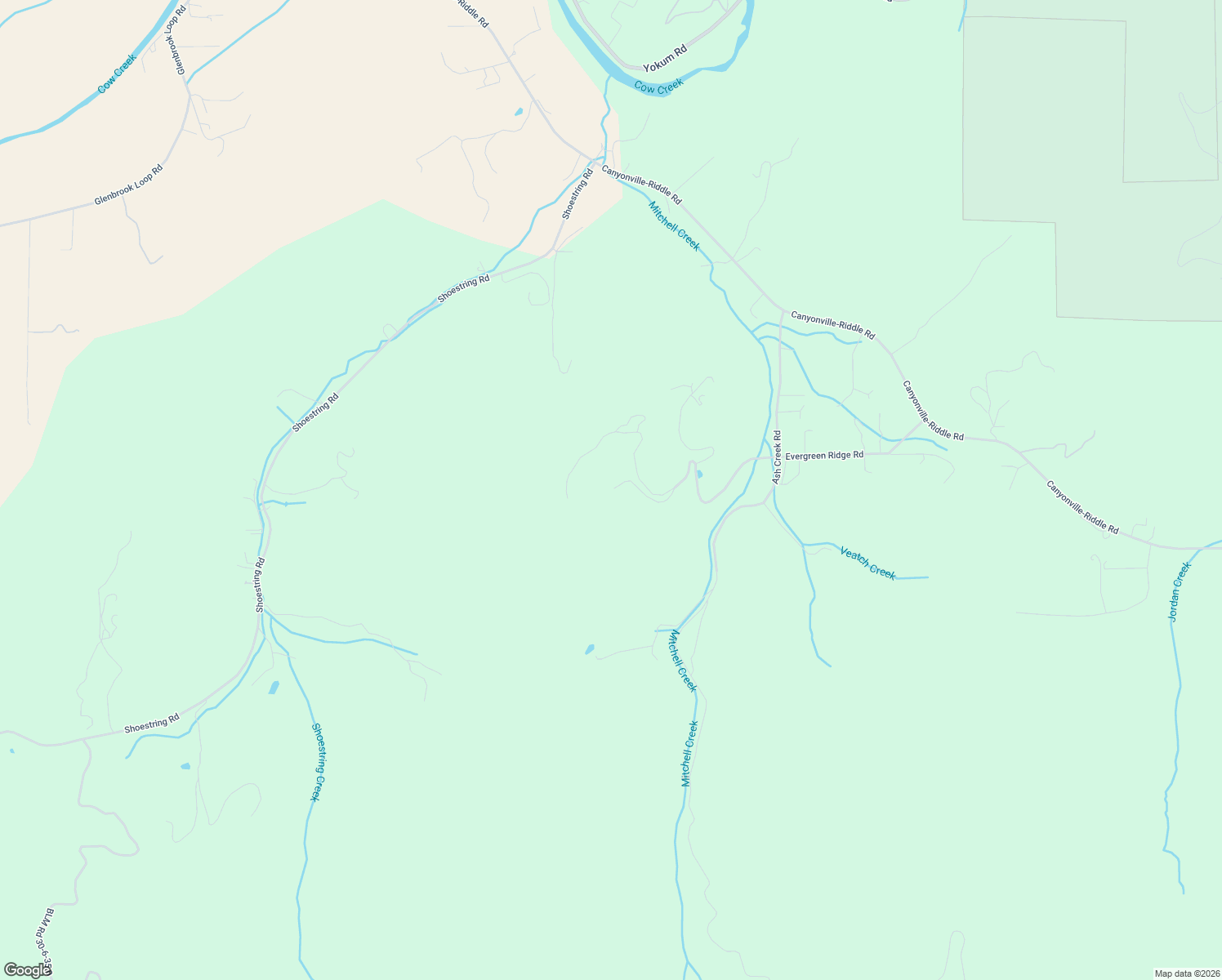 map of restaurants, bars, coffee shops, grocery stores, and more near 214 Thompson Road in Riddle