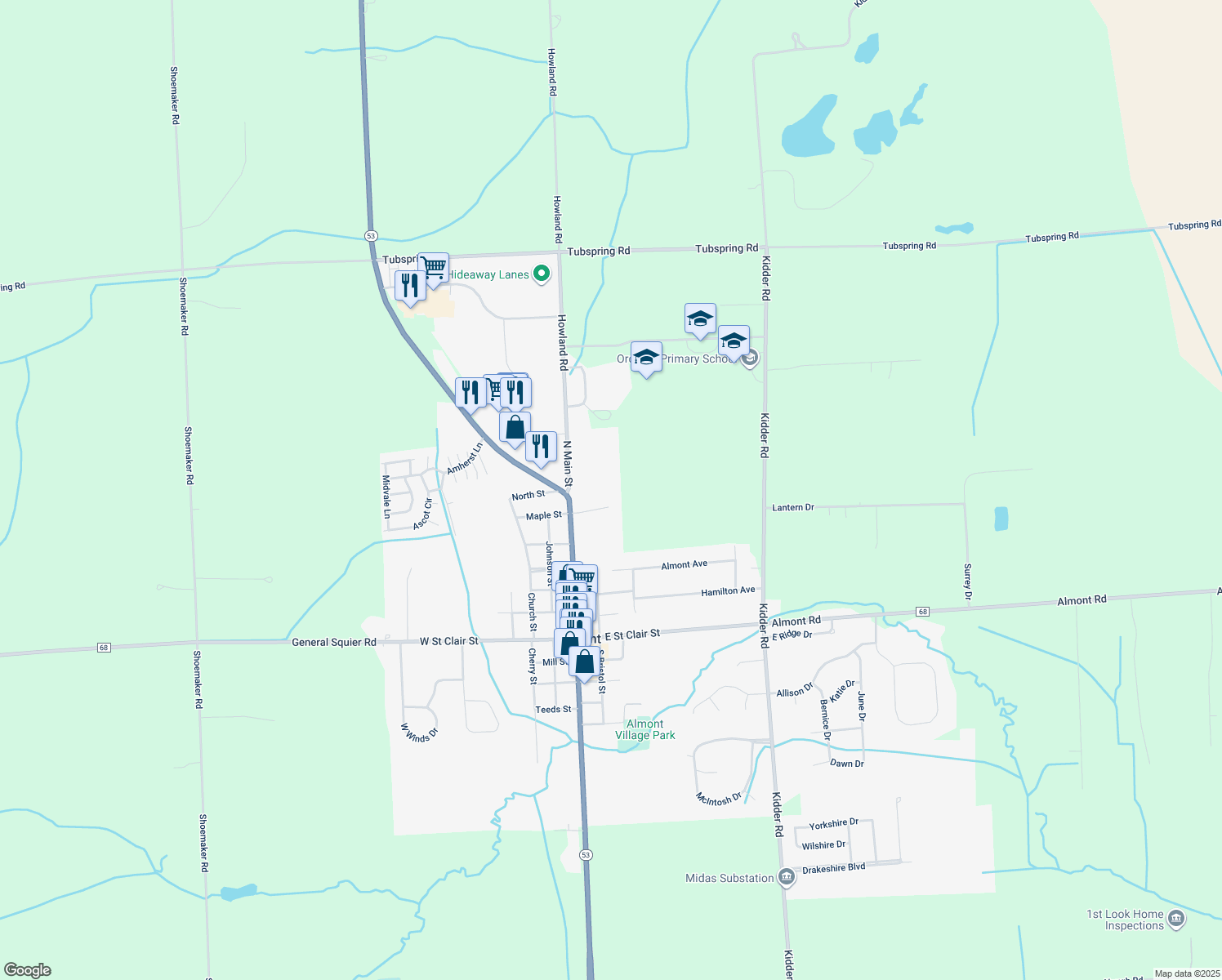 Howland Road, Almont MI Walk Score