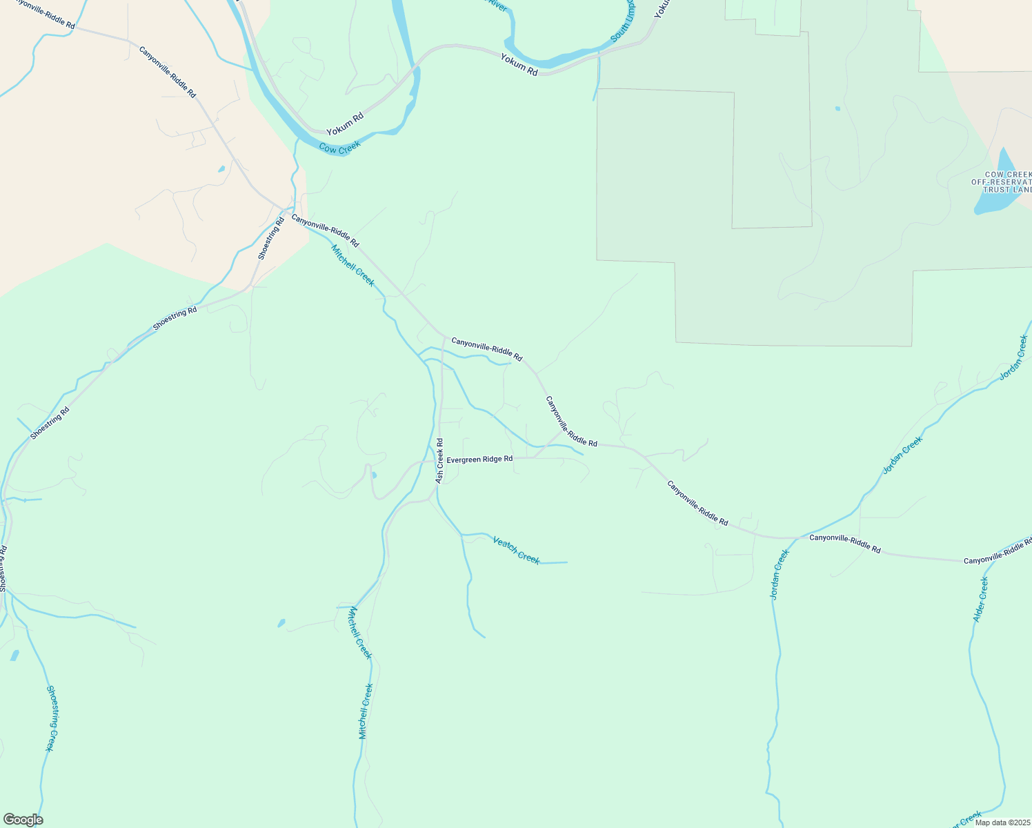 map of restaurants, bars, coffee shops, grocery stores, and more near 260 Caraway Ln in Riddle