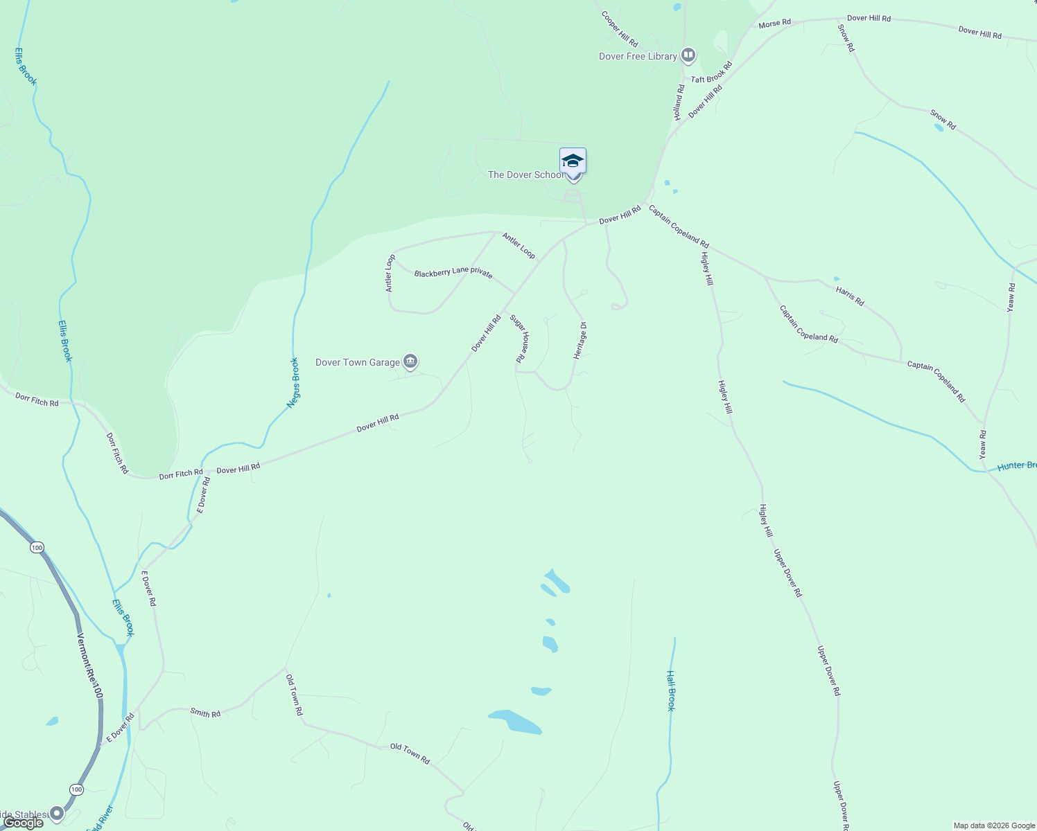 map of restaurants, bars, coffee shops, grocery stores, and more near 42 Sugar House Road in Dover