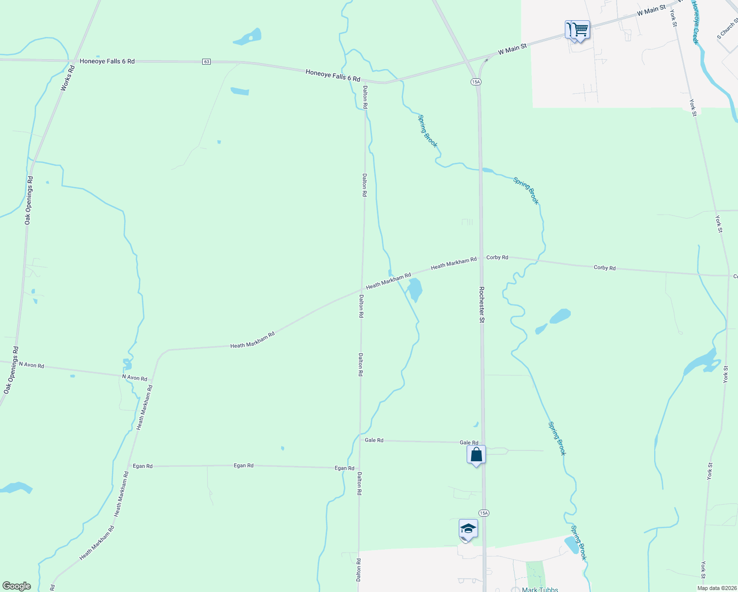 map of restaurants, bars, coffee shops, grocery stores, and more near 1281 Dalton Road in Lima
