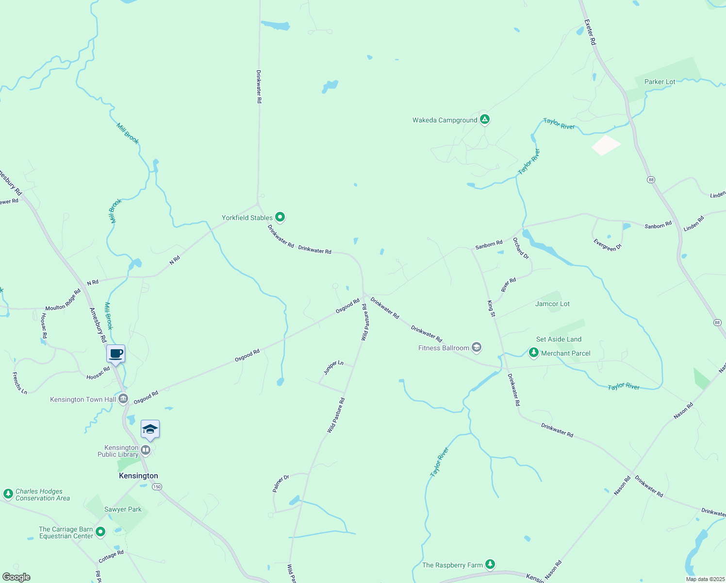 map of restaurants, bars, coffee shops, grocery stores, and more near 203 Drinkwater Road in Kensington