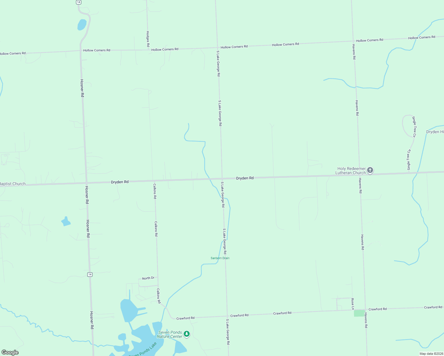 map of restaurants, bars, coffee shops, grocery stores, and more near 3860 South Lake George Road in Dryden