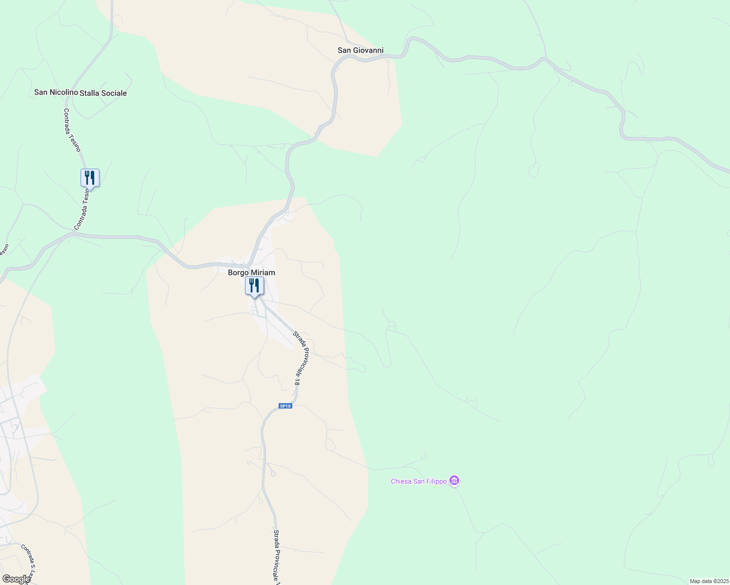 map of restaurants, bars, coffee shops, grocery stores, and more near Contrada Ciafone in Provincia di Ascoli Piceno