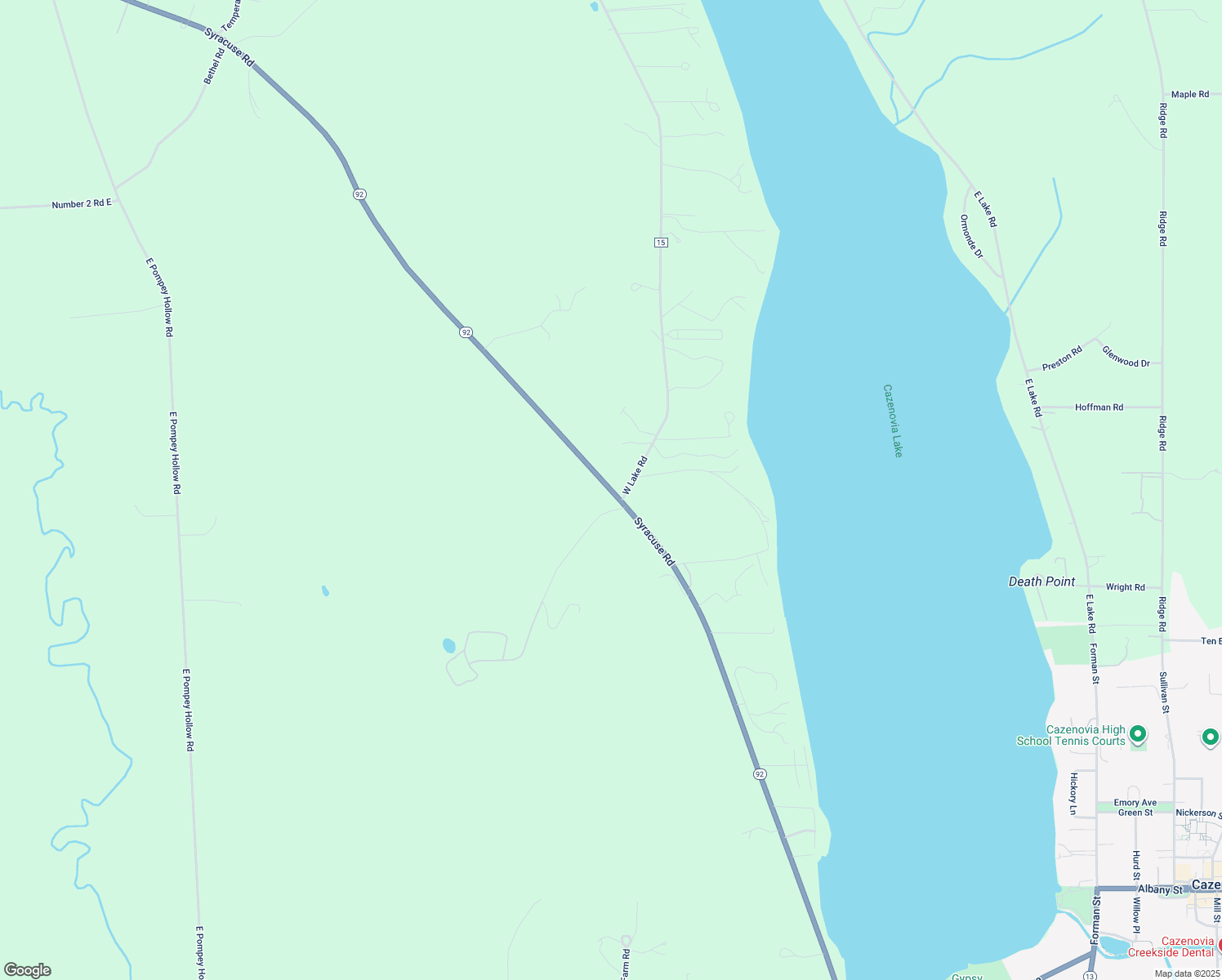 map of restaurants, bars, coffee shops, grocery stores, and more near 4652 Syracuse Rd in Cazenovia