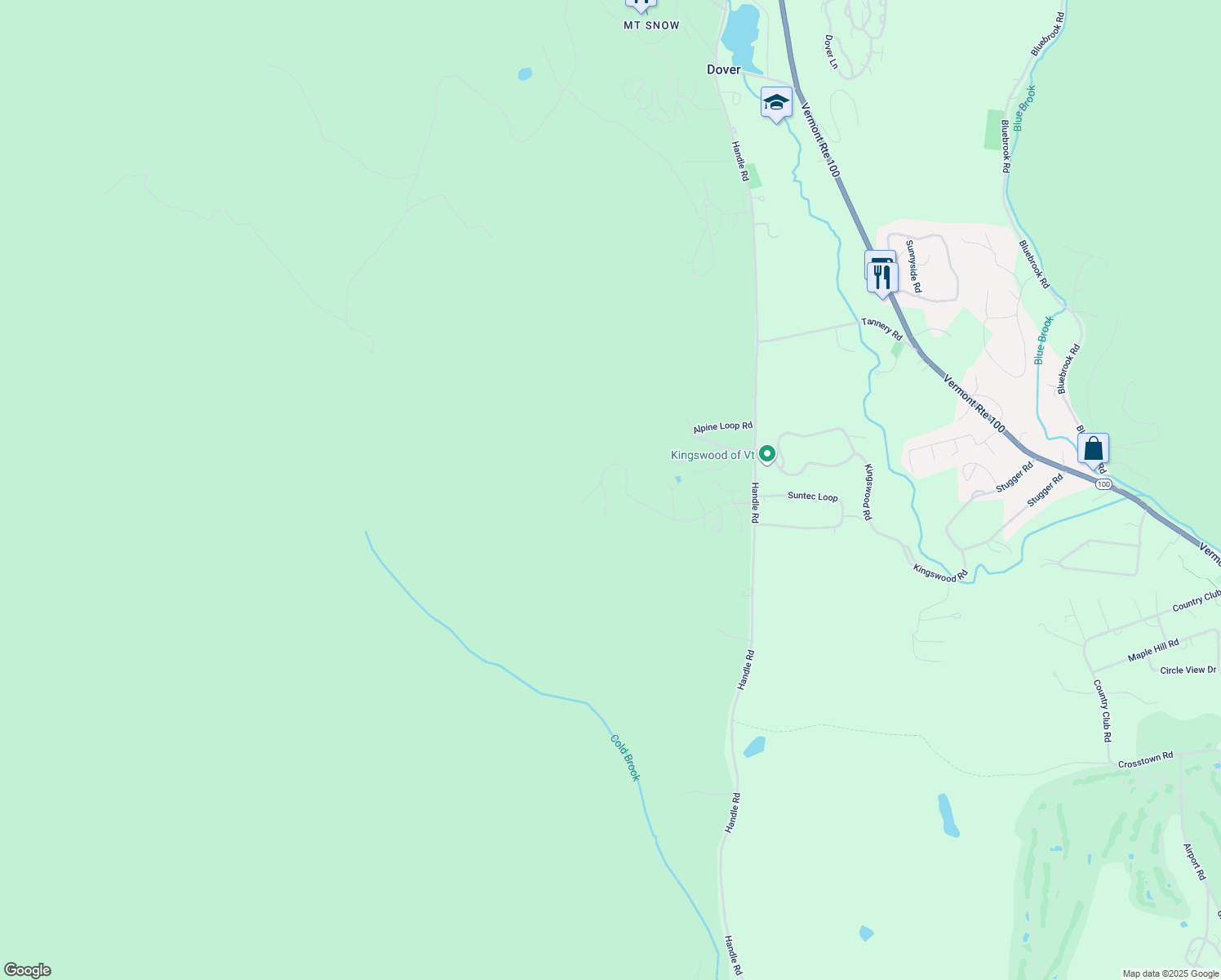 map of restaurants, bars, coffee shops, grocery stores, and more near 1 Bear Paw Left in Dover